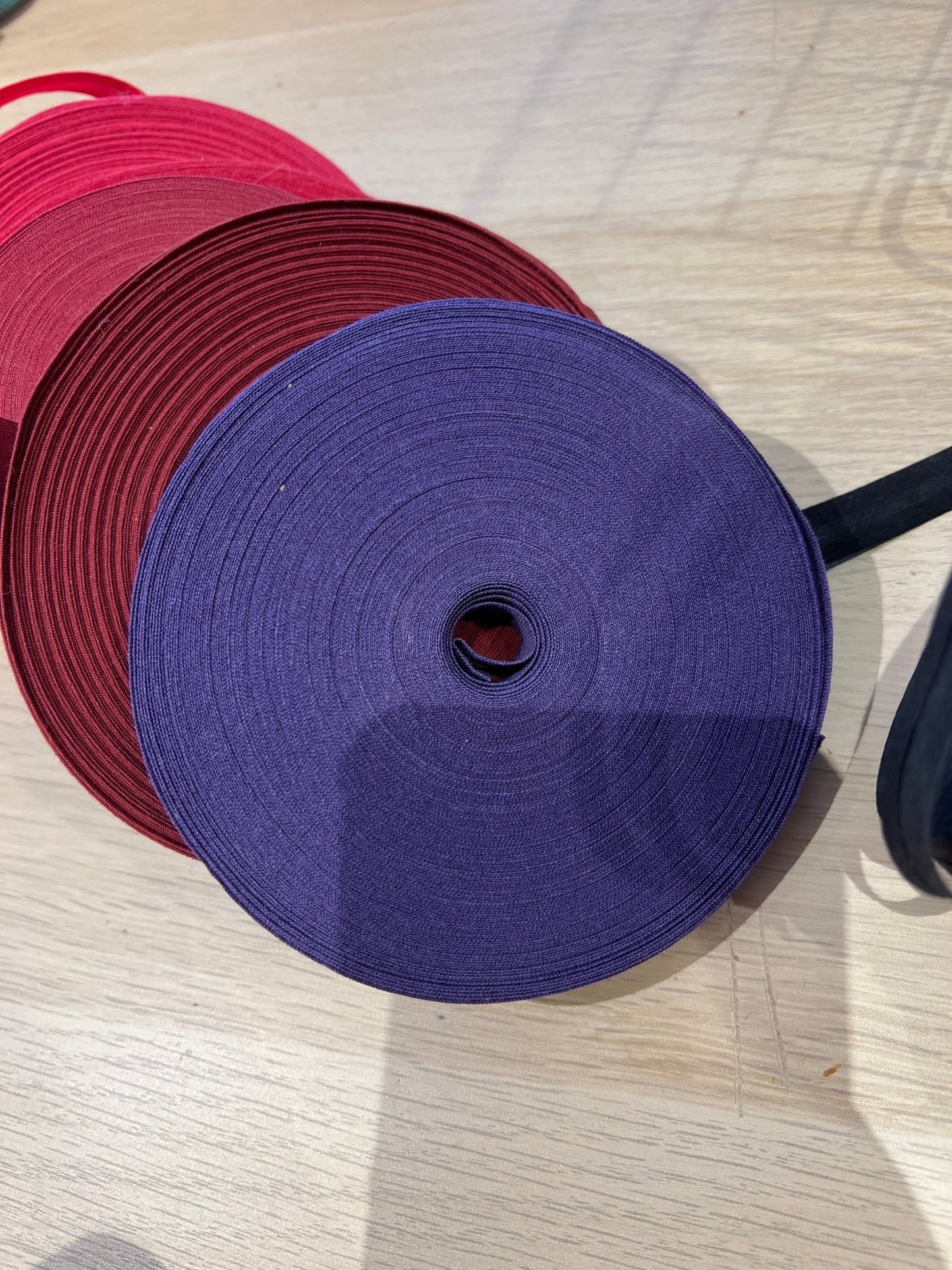 10mm 100%cotton bias binding - Violet Elizabeth - Haberdashery