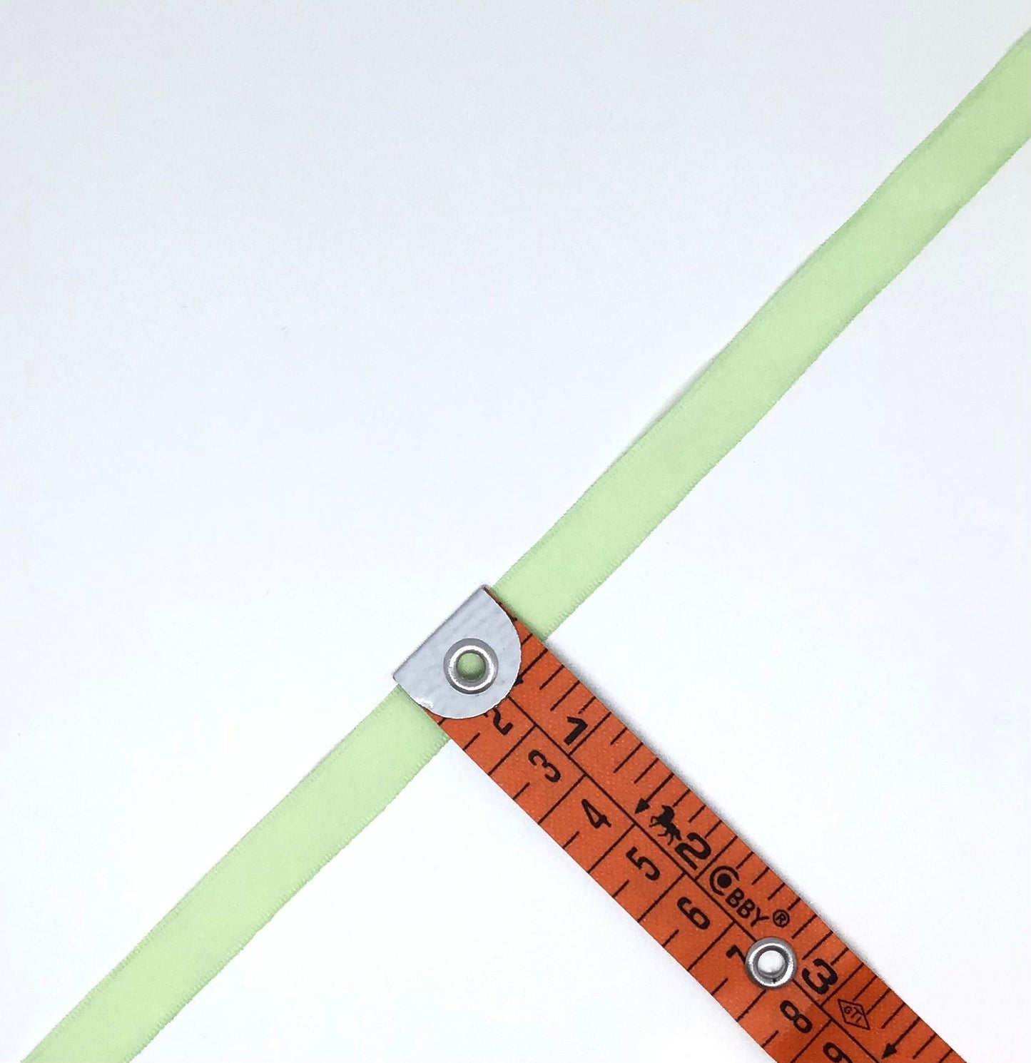 10mm lime ribbon - Violet Elizabeth - Haberdashery