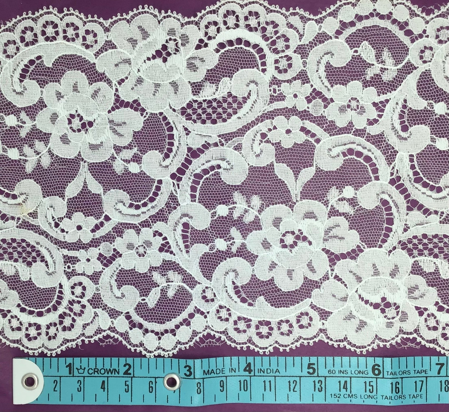 140mm Sea Mist Lace - Violet Elizabeth - Haberdashery