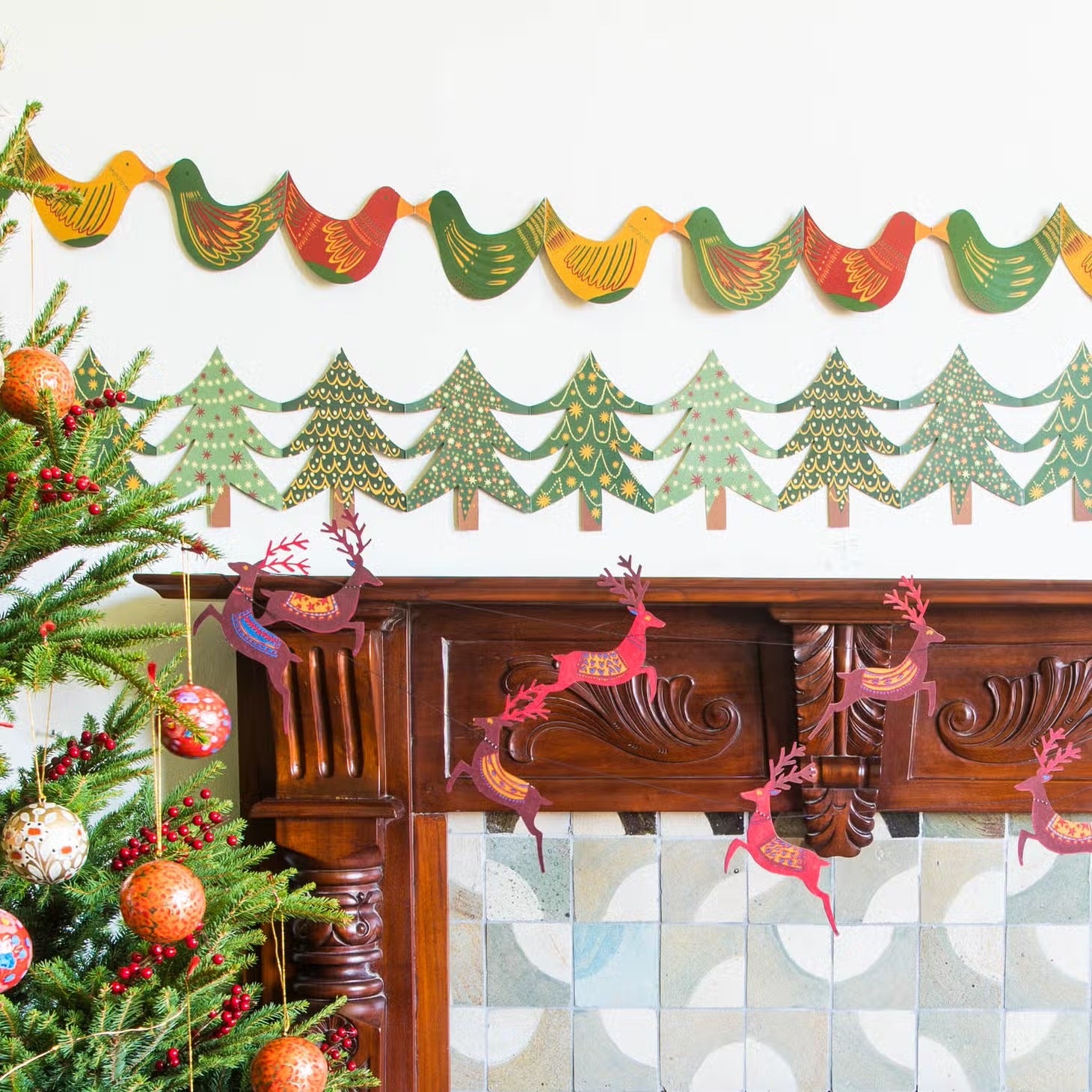 Reindeer Garland - Violet Elizabeth