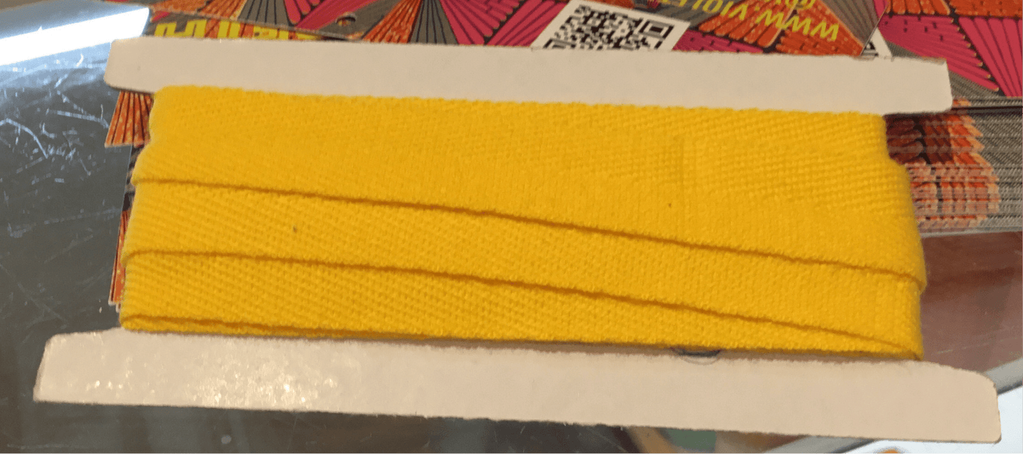 20mm yellow tape - Violet Elizabeth - Haberdashery