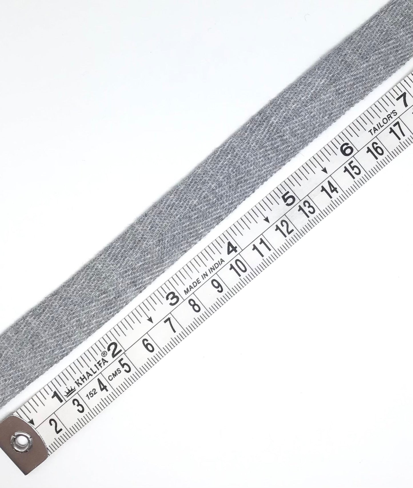 25mm grey tape herringbone - Violet Elizabeth - Haberdashery