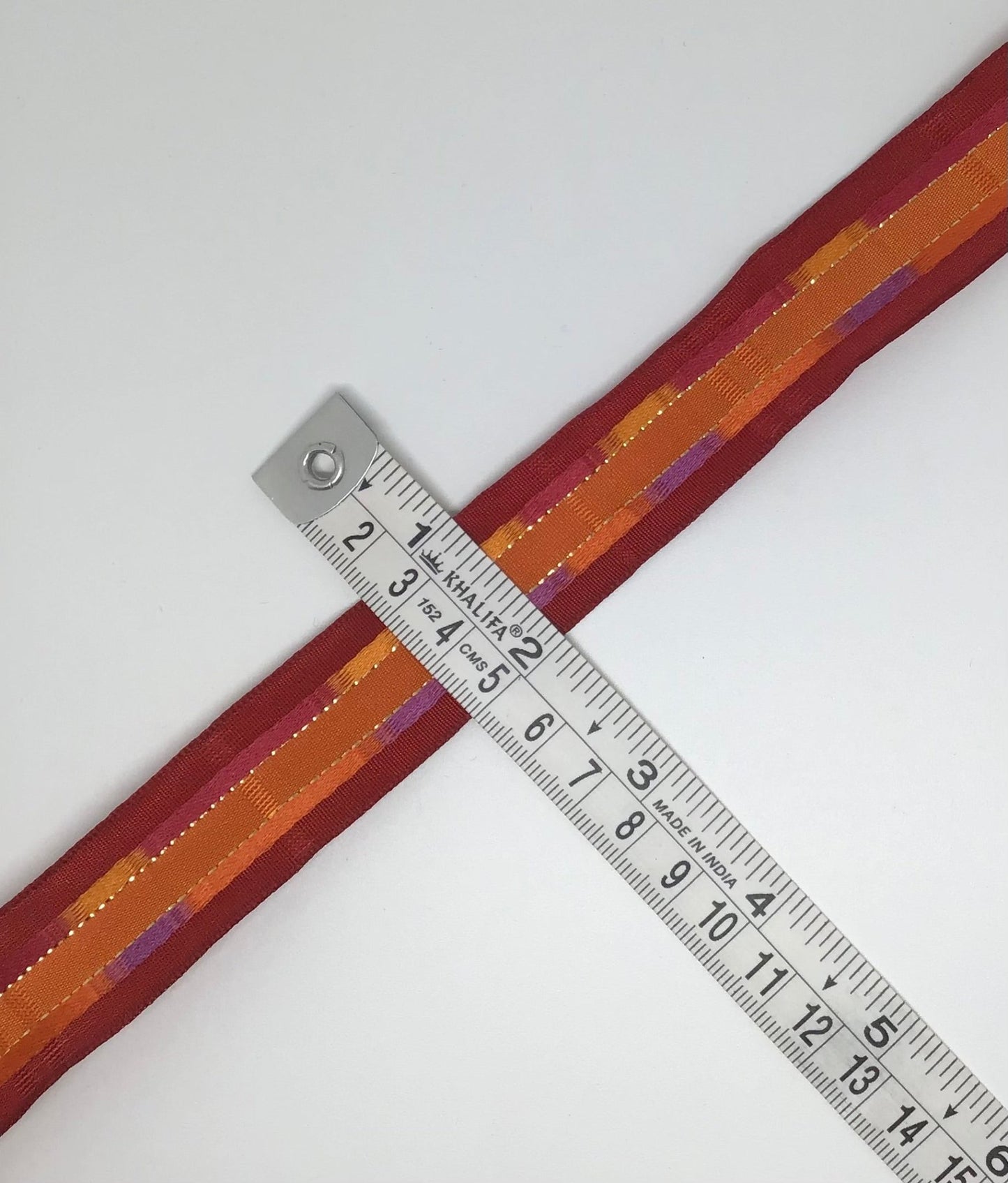 25mm orange red & purple ribbon - Violet Elizabeth - Haberdashery