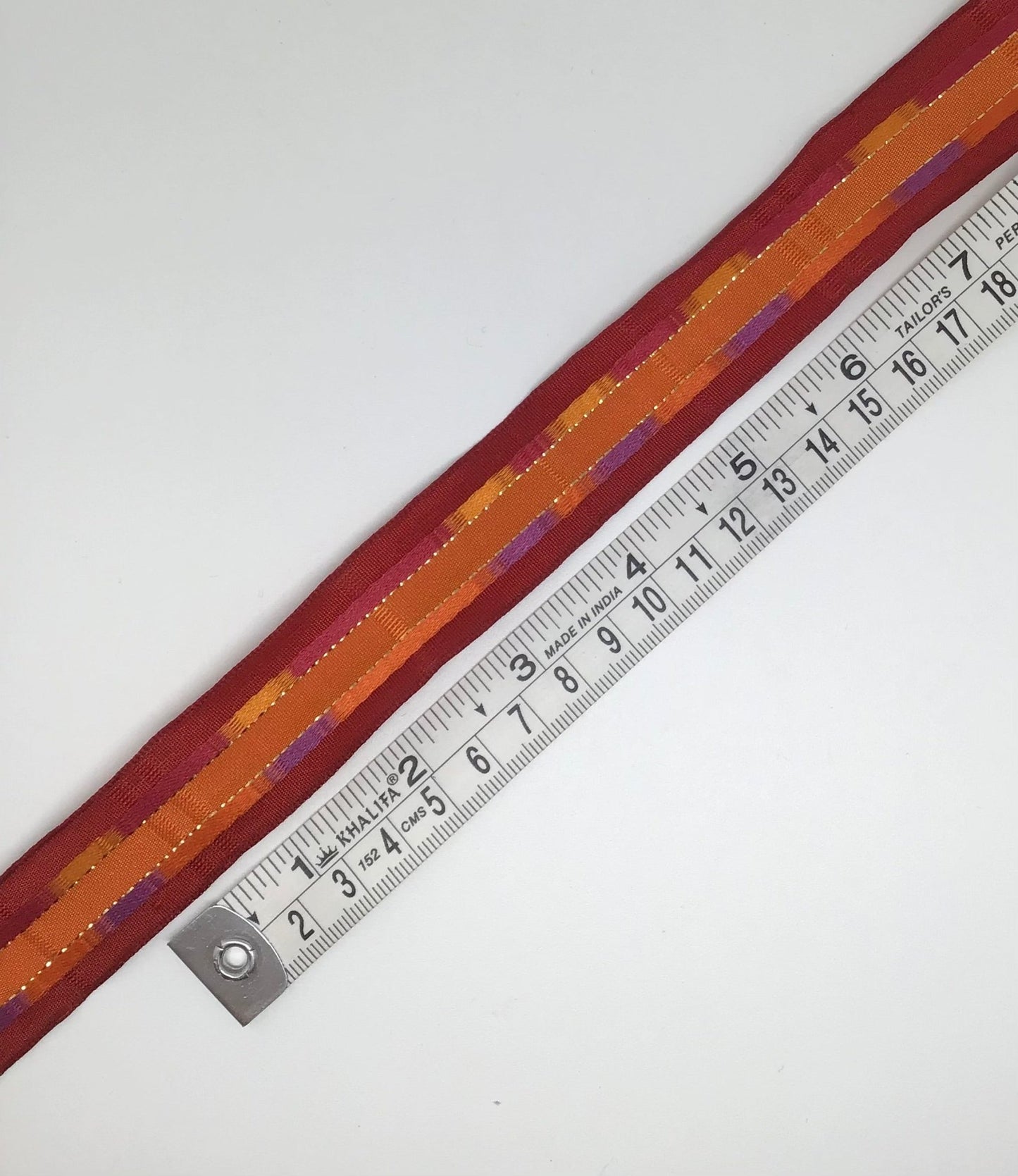 25mm orange red & purple ribbon - Violet Elizabeth - Haberdashery