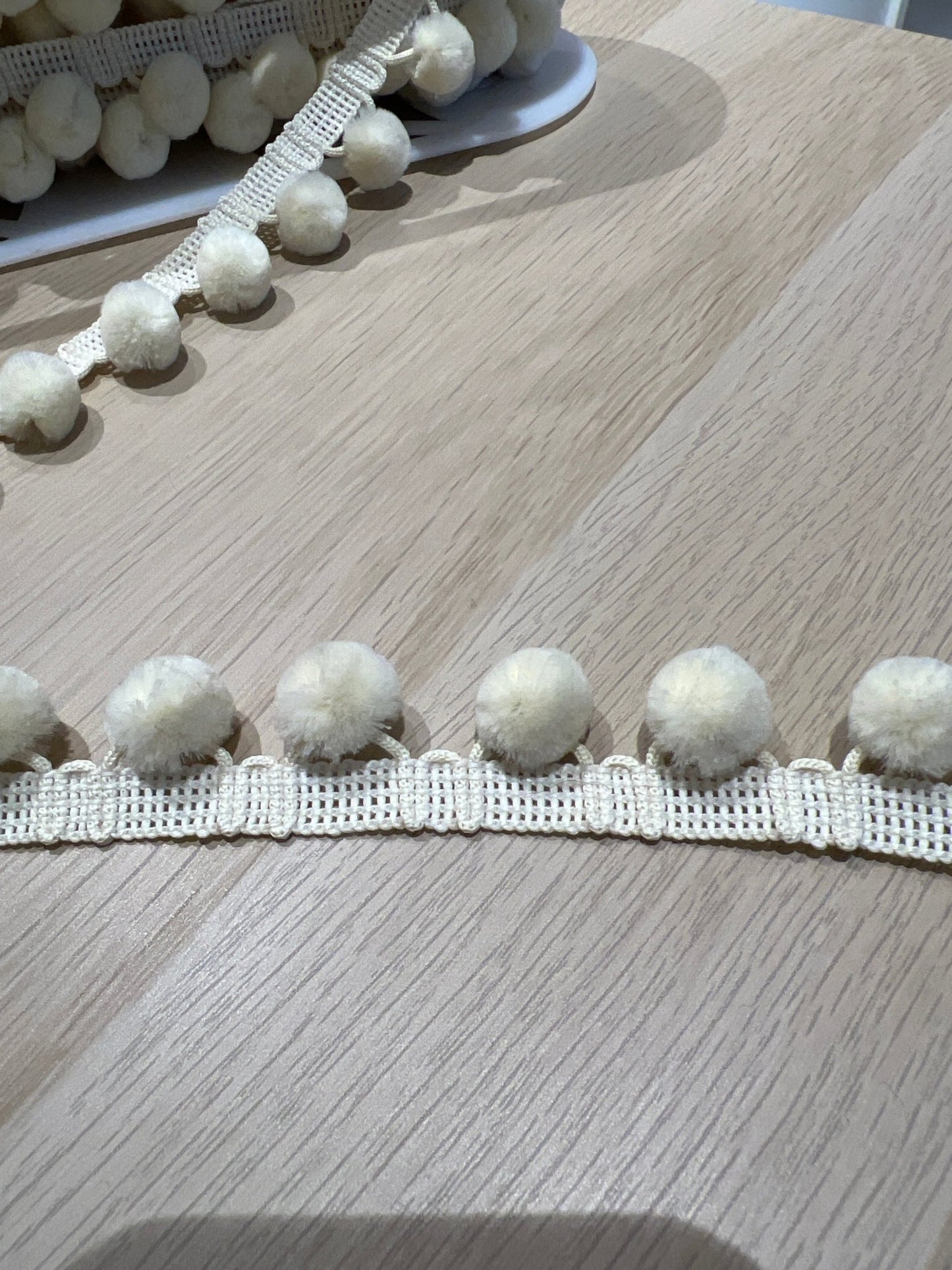 28mm PomPom trim - Violet Elizabeth - Haberdashery