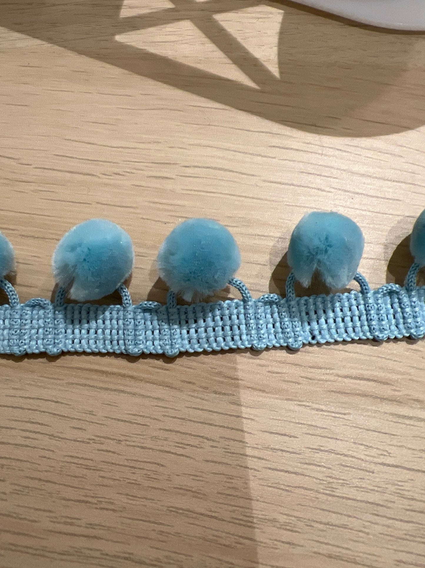 28mm PomPom trim - Violet Elizabeth - Haberdashery