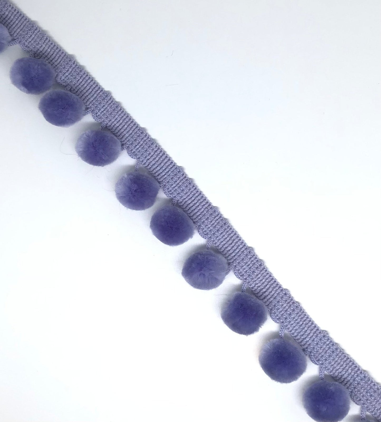 28mm PomPom trim - Violet Elizabeth - Haberdashery