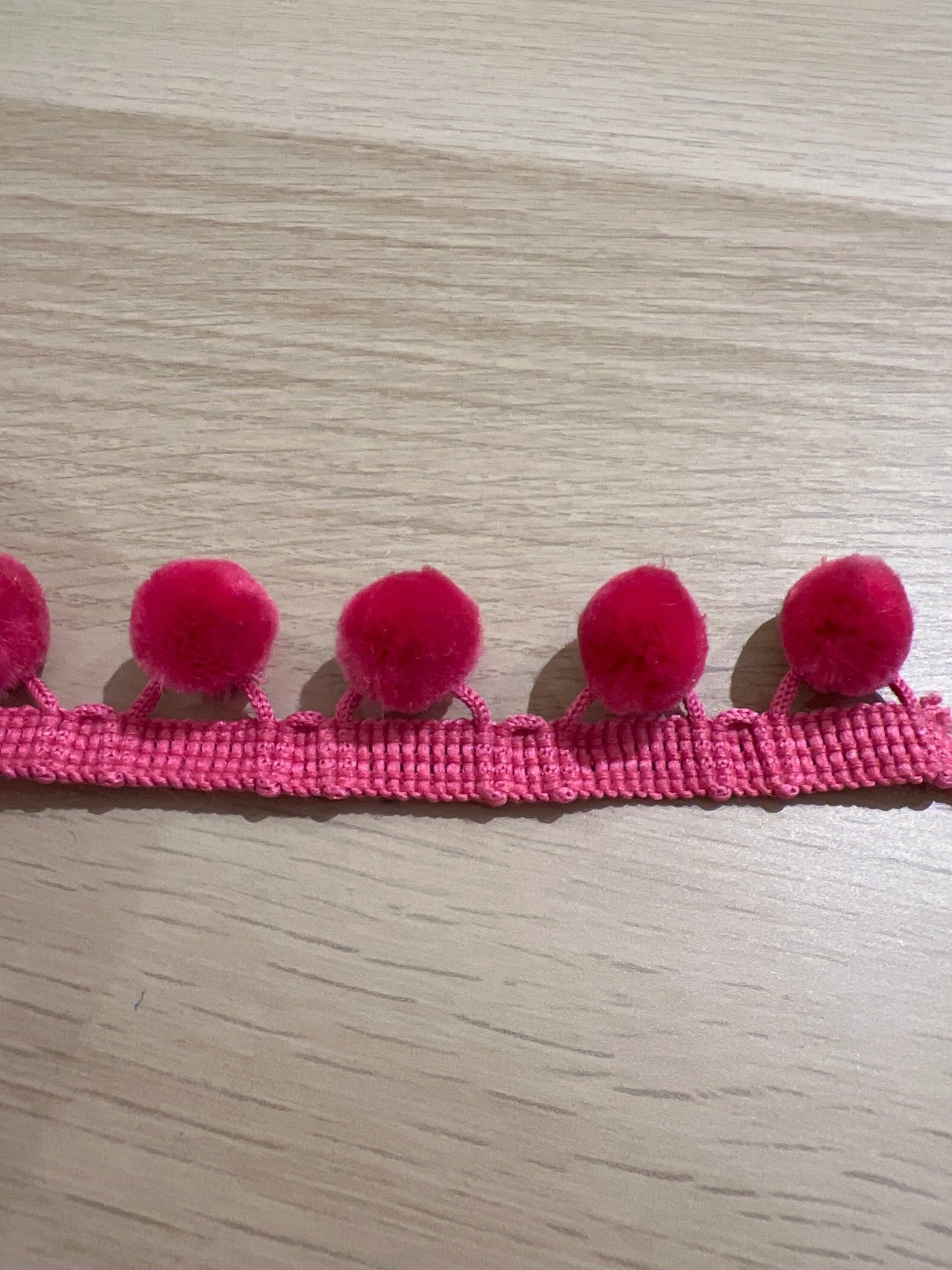 28mm PomPom trim - Violet Elizabeth - Haberdashery