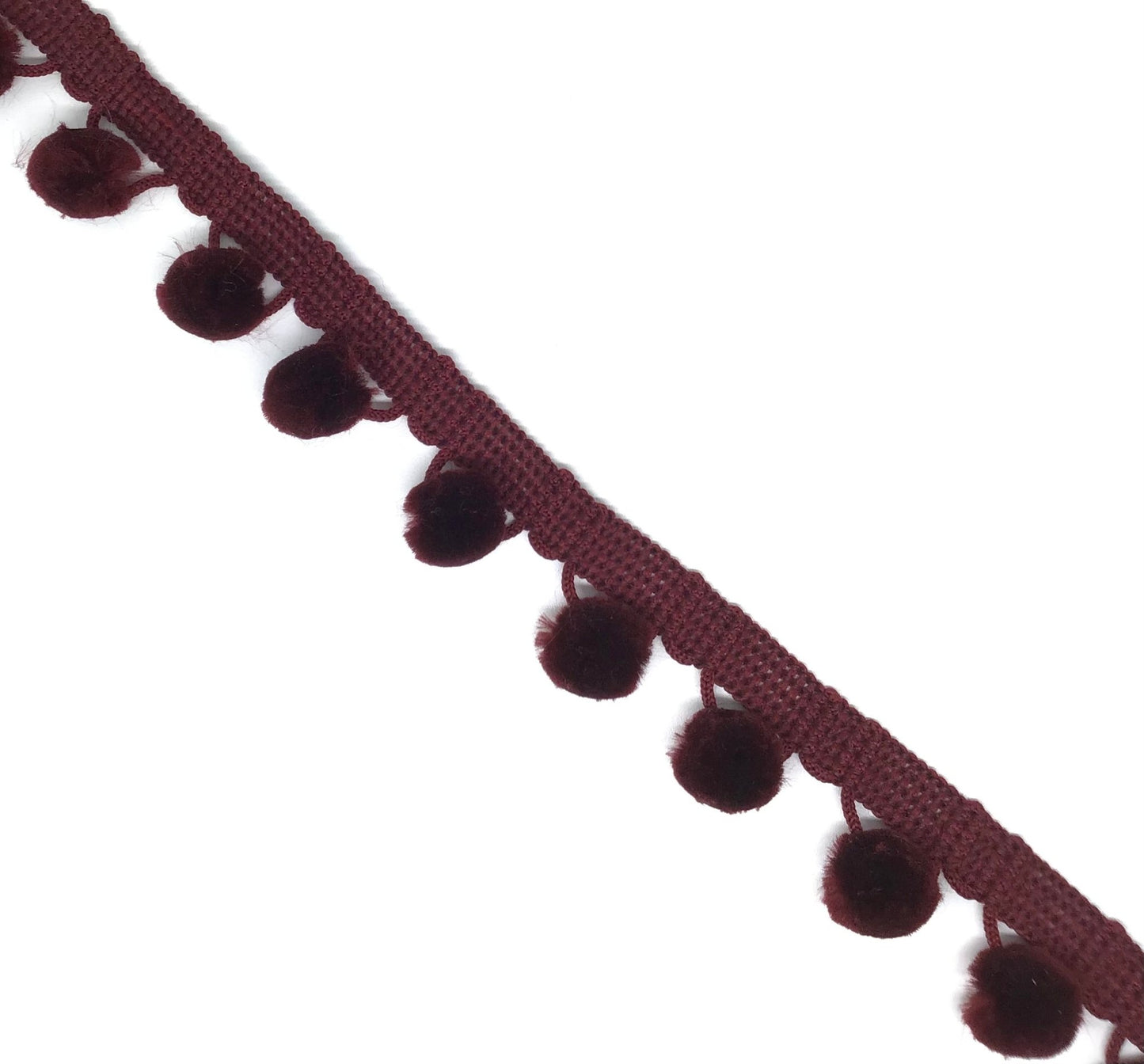 28mm PomPom trim - Violet Elizabeth - Haberdashery