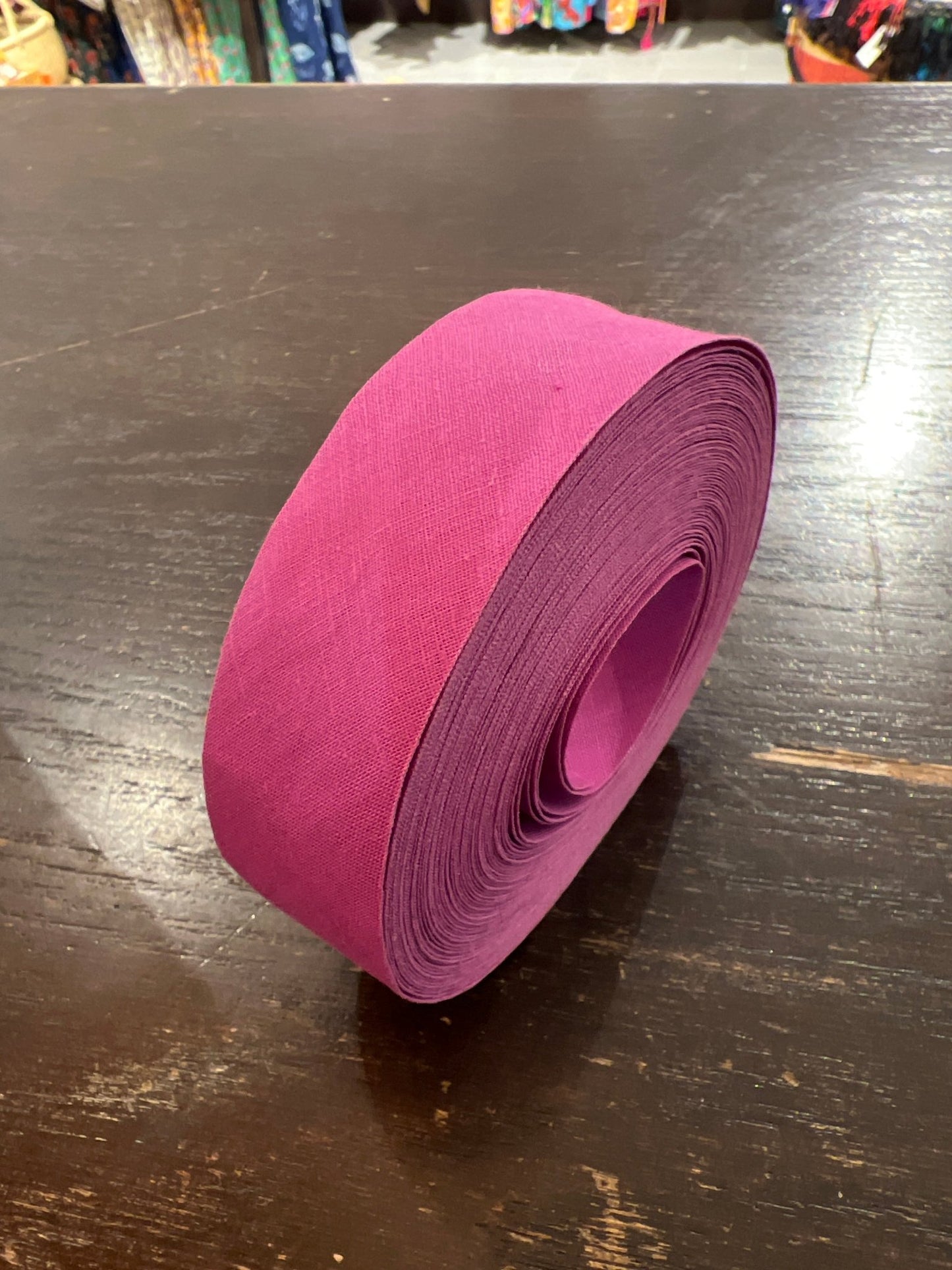 30mm bias binding - Violet Elizabeth - Haberdashery