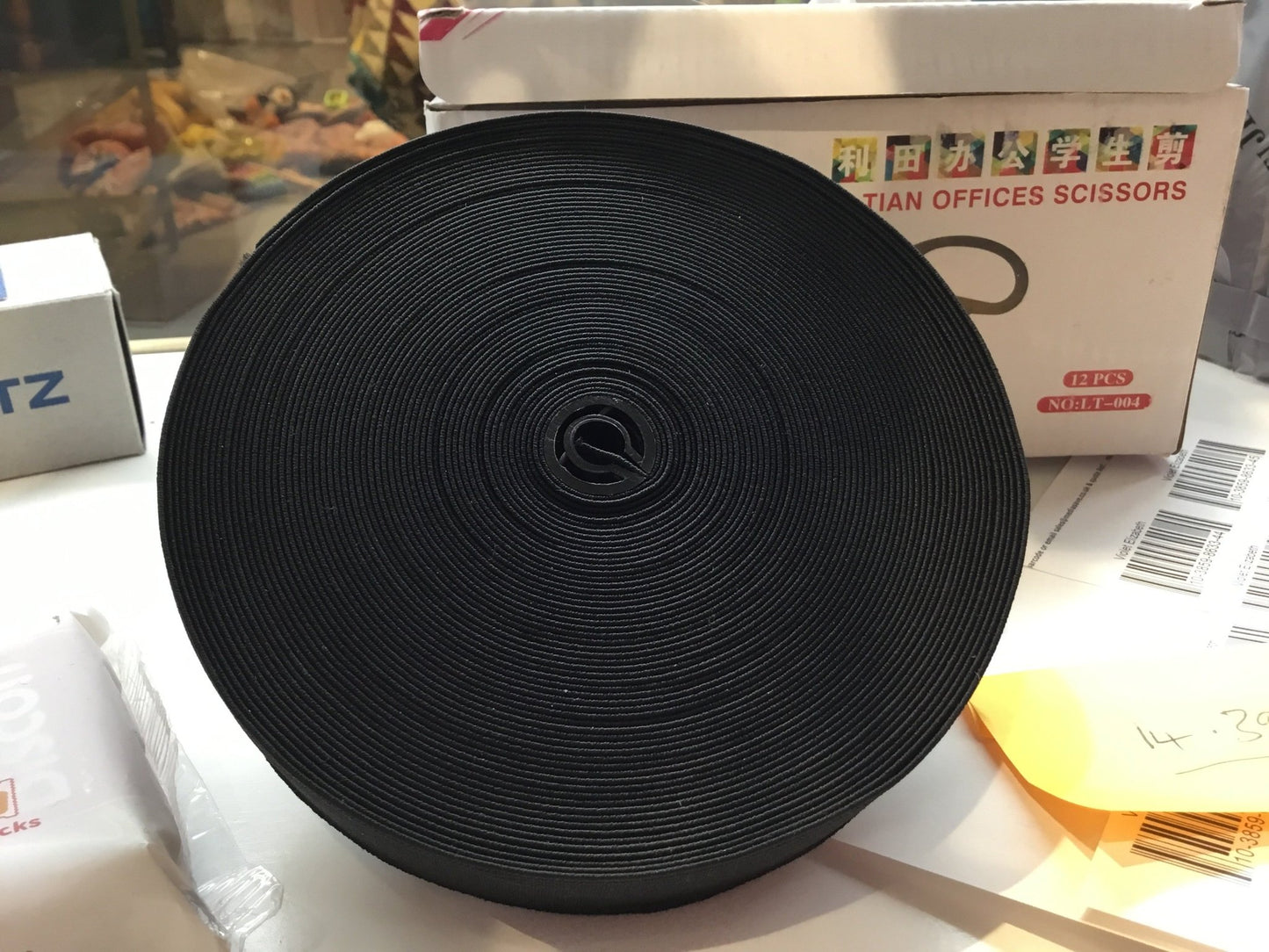 30mm elastic black - Violet Elizabeth - Haberdashery
