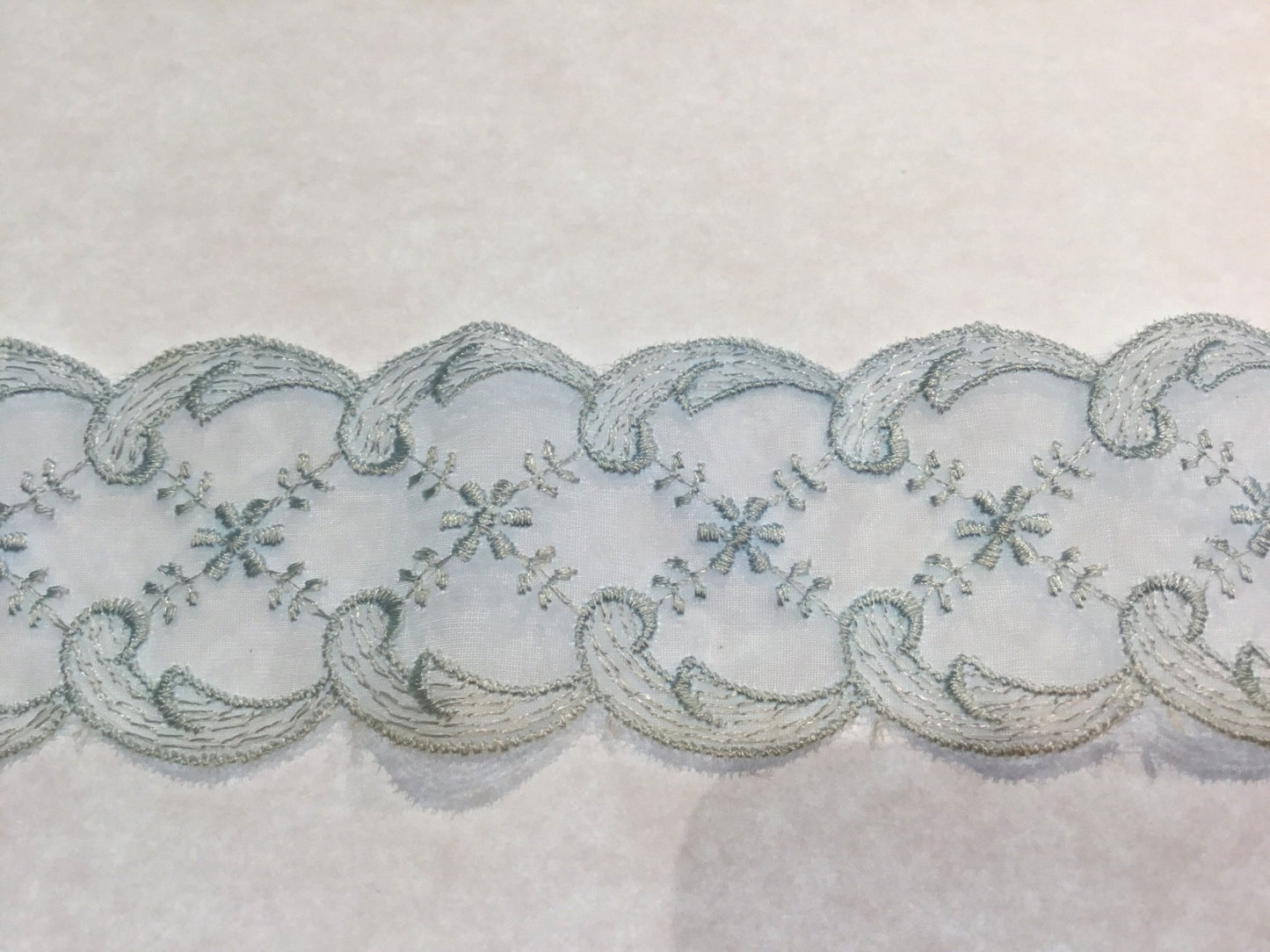 45mm Pale Blue Lace - Violet Elizabeth - Haberdashery