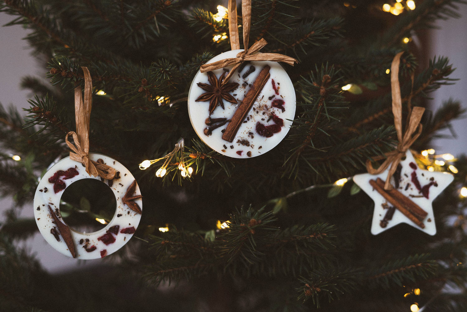 Christmas Scented Tree Decorations: Mix of All 3 Shapes / Christmas Tree - Violet Elizabeth