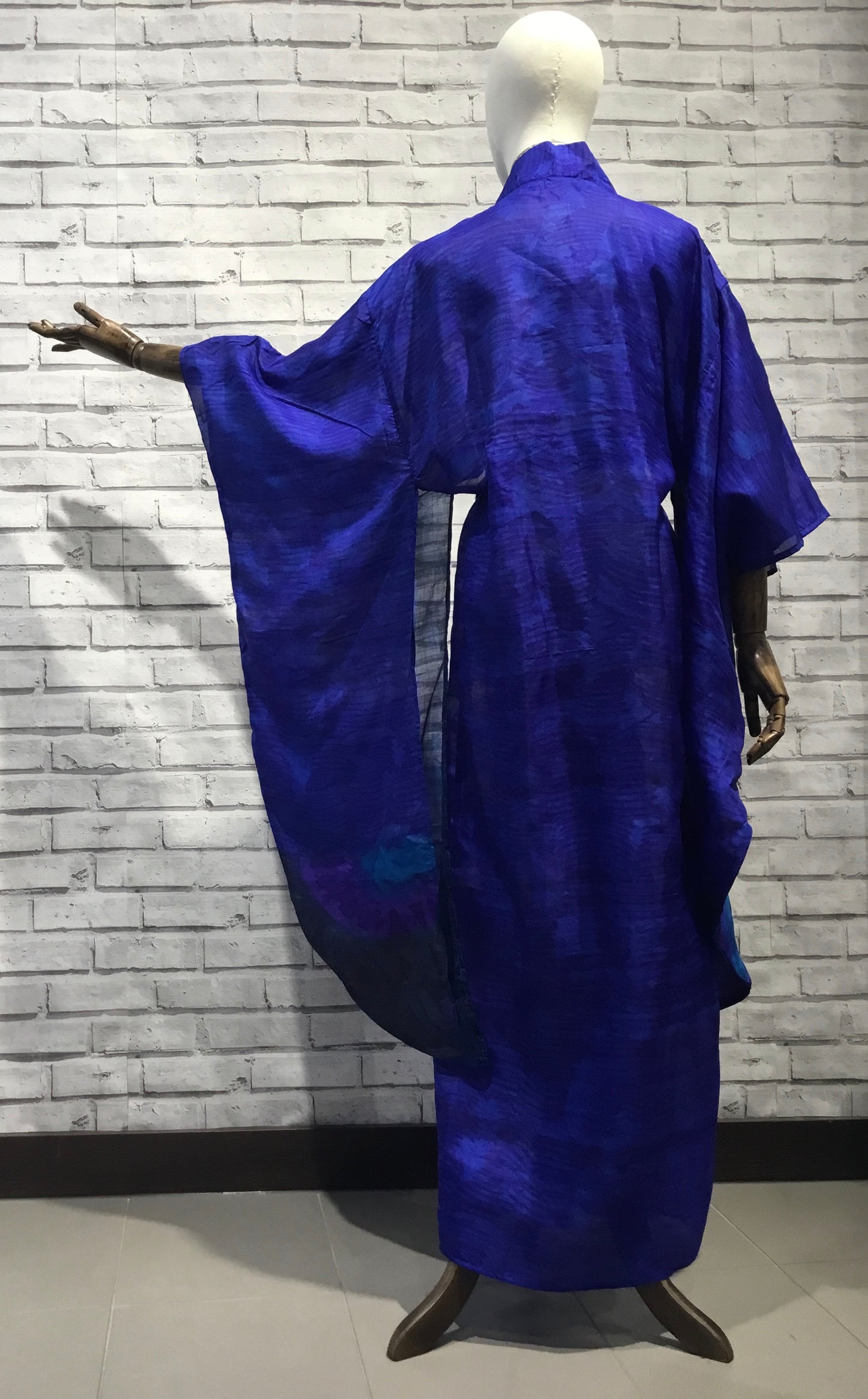 Sapphire Moonrise Silk Kimono - Violet Elizabeth