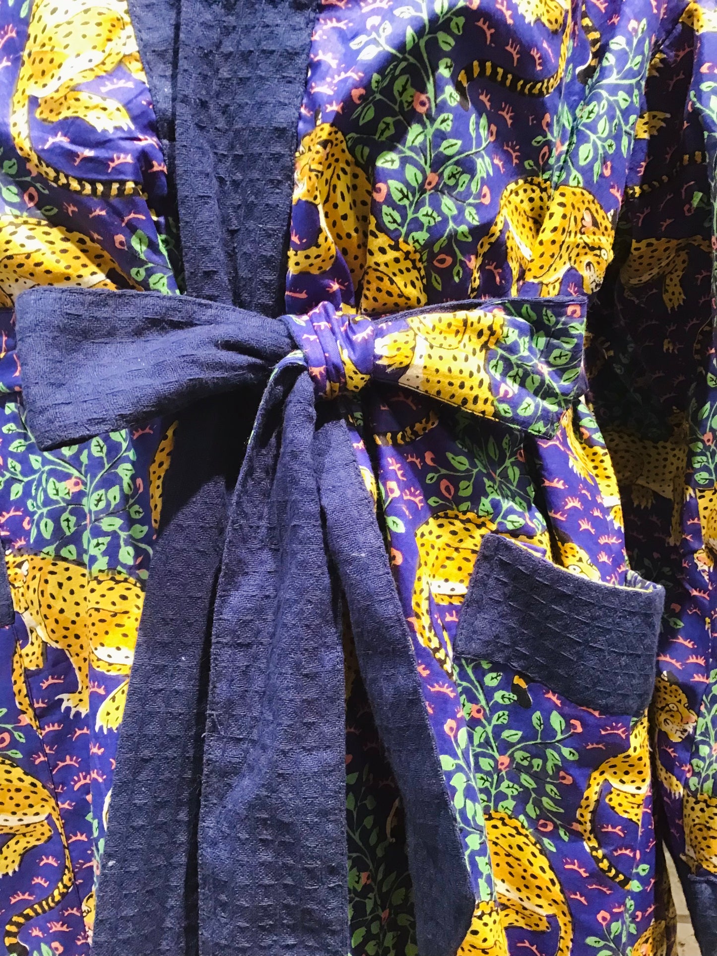 Blue leopard waffle - Violet Elizabeth
