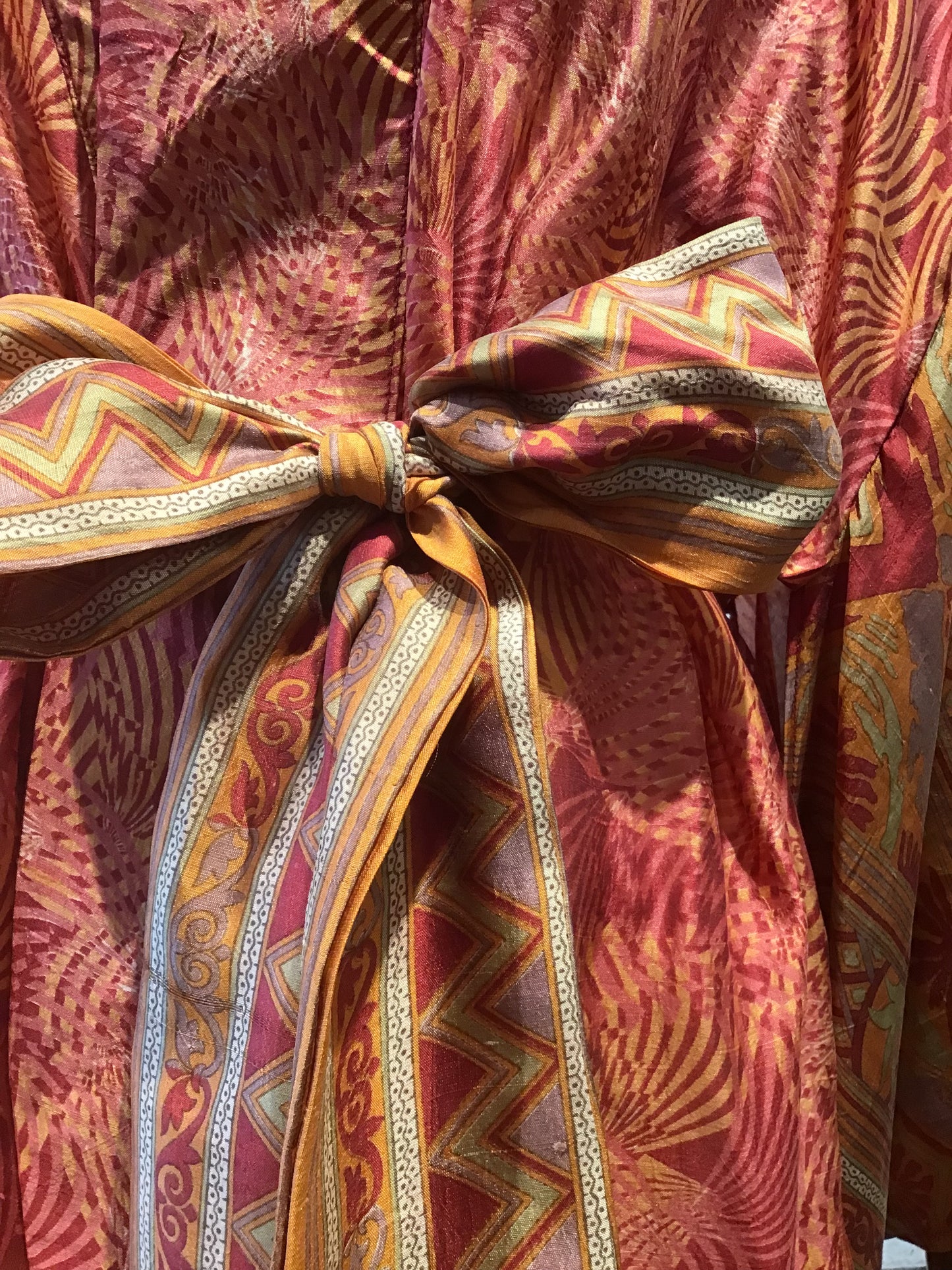 Golden Firebird Silk Kimono - Violet Elizabeth