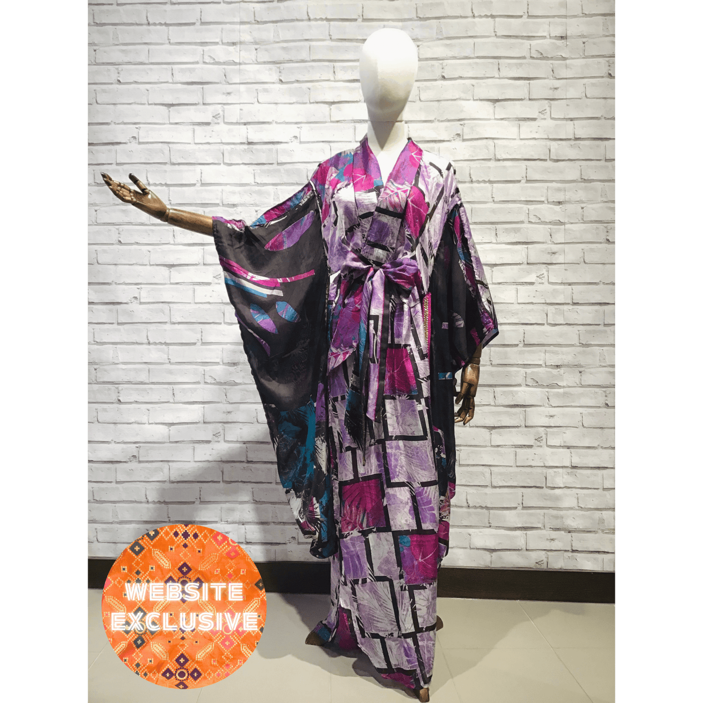 Blanche Devereaux Silk kimono - Violet Elizabeth - Clothing