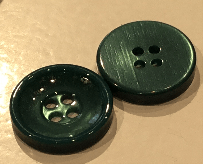 Buttons 20mm green - Violet Elizabeth - Haberdashery