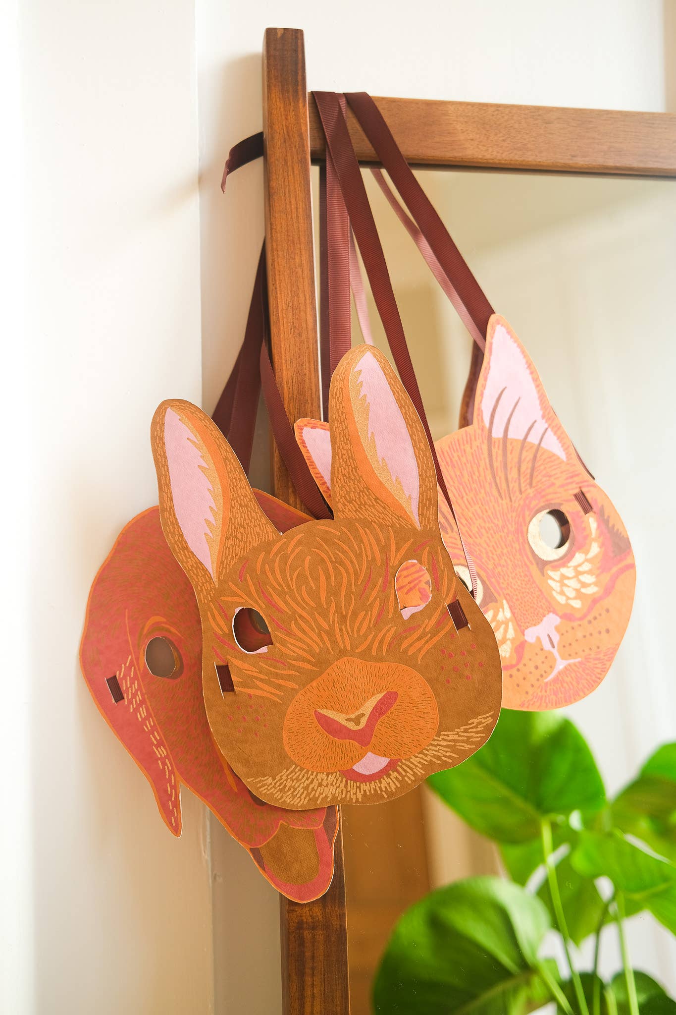 Cat Mask Greeting Card - Violet Elizabeth - Gift Cards