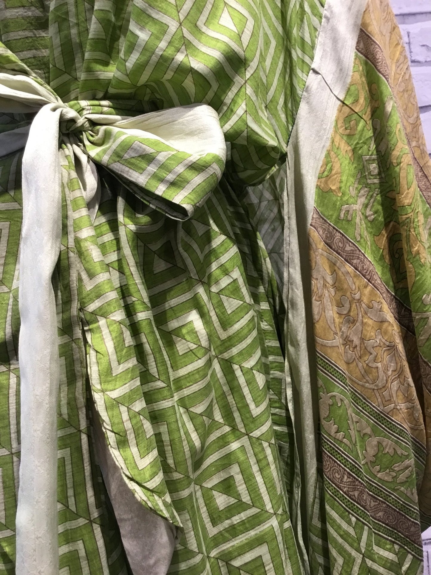 Celadon II Silk Kimono - Violet Elizabeth - Clothing
