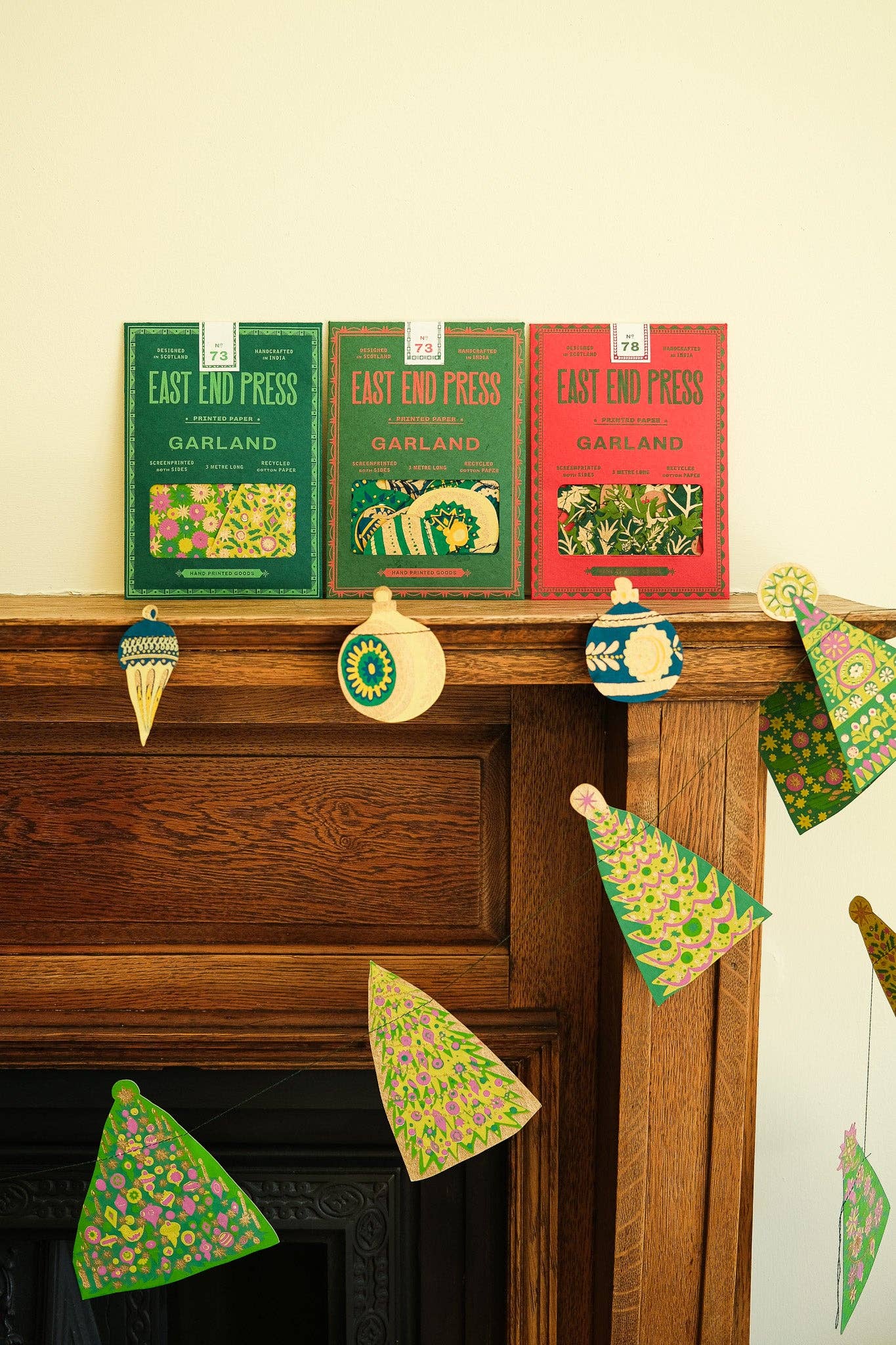 Christmas Ornaments Sewn Garland - Violet Elizabeth -