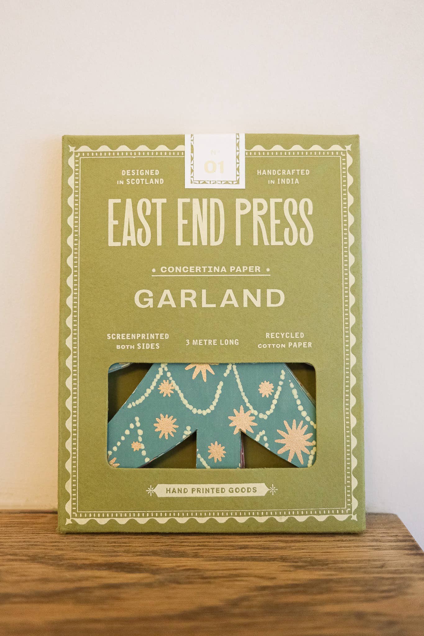 Christmas Trees Concertina Garland - Violet Elizabeth -