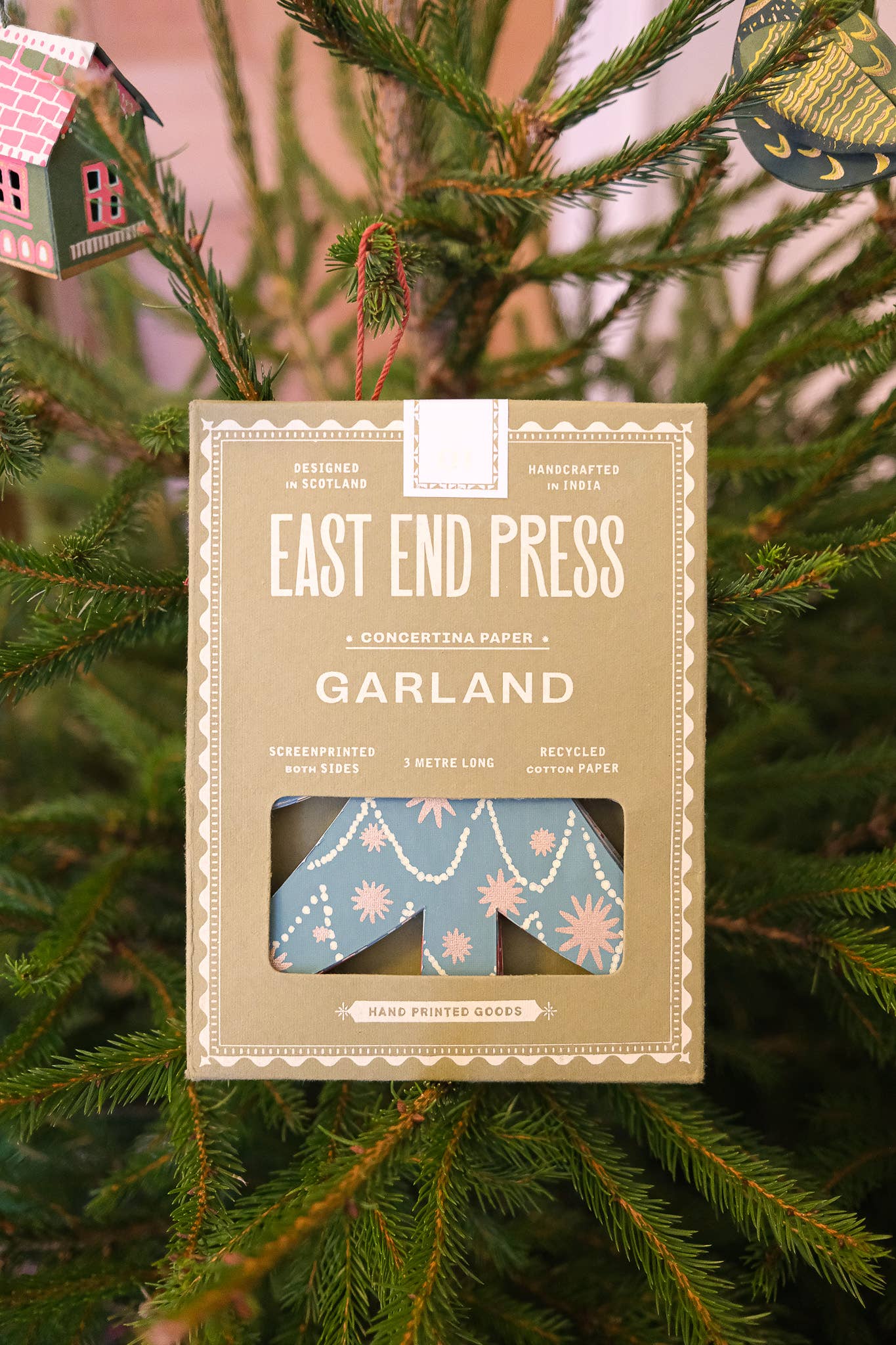 Christmas Trees Concertina Garland - Violet Elizabeth -