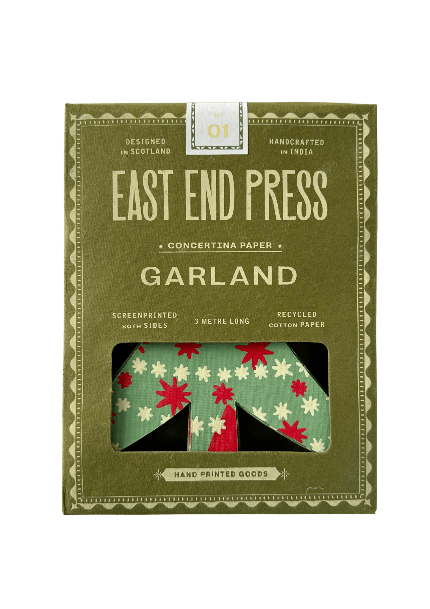 Christmas Trees Concertina Garland - Violet Elizabeth -