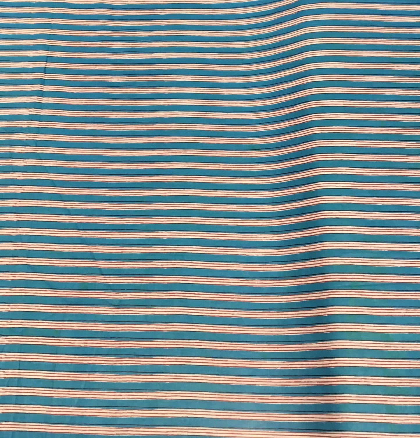 (Copy) Red, blue and white stripe Screen Printed Fabric 100% Cotton - Violet Elizabeth - Haberdashery
