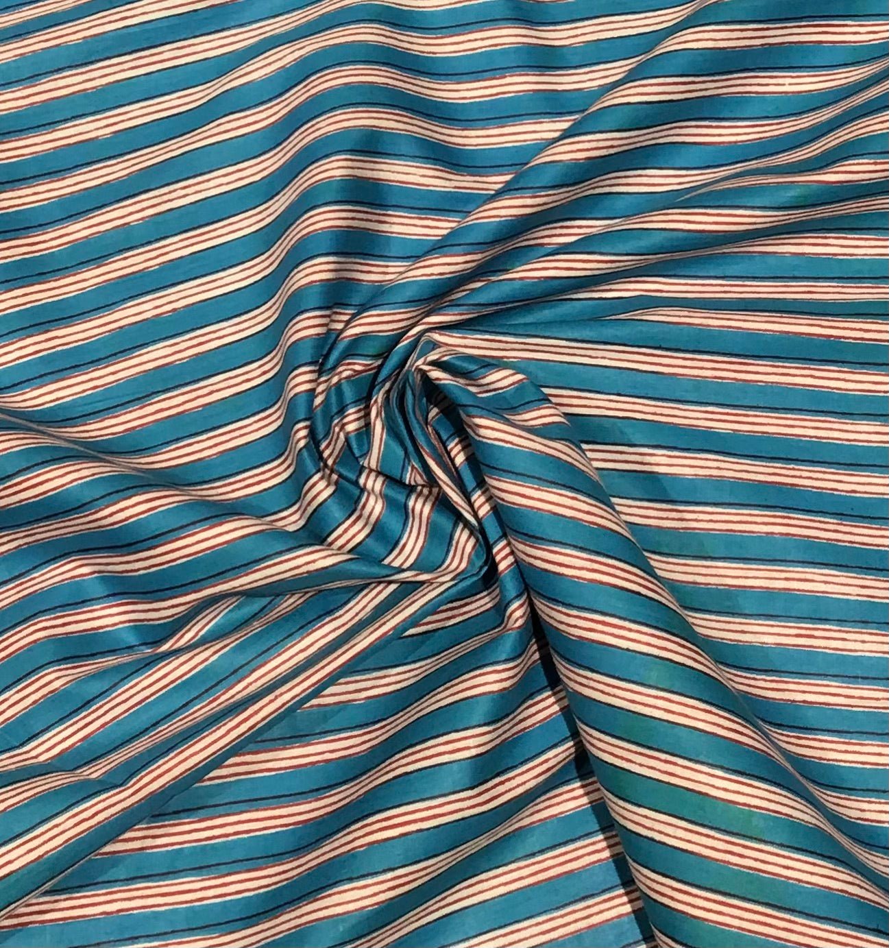 (Copy) Red, blue and white stripe Screen Printed Fabric 100% Cotton - Violet Elizabeth - Haberdashery