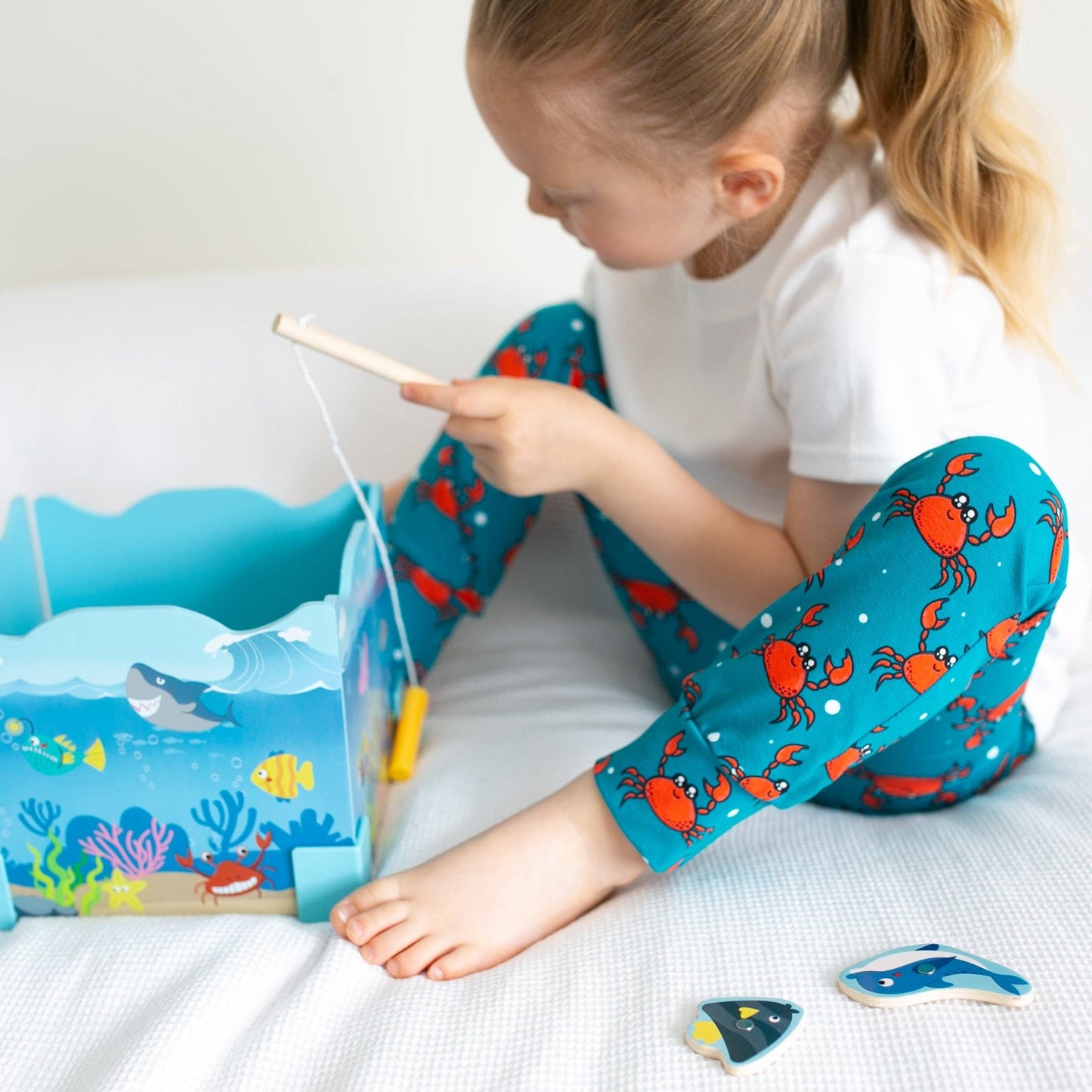 Crab Print Baby Leggings 0 - 6 Years: 18 - 24 M - Violet Elizabeth - Baby & Toddler Clothing