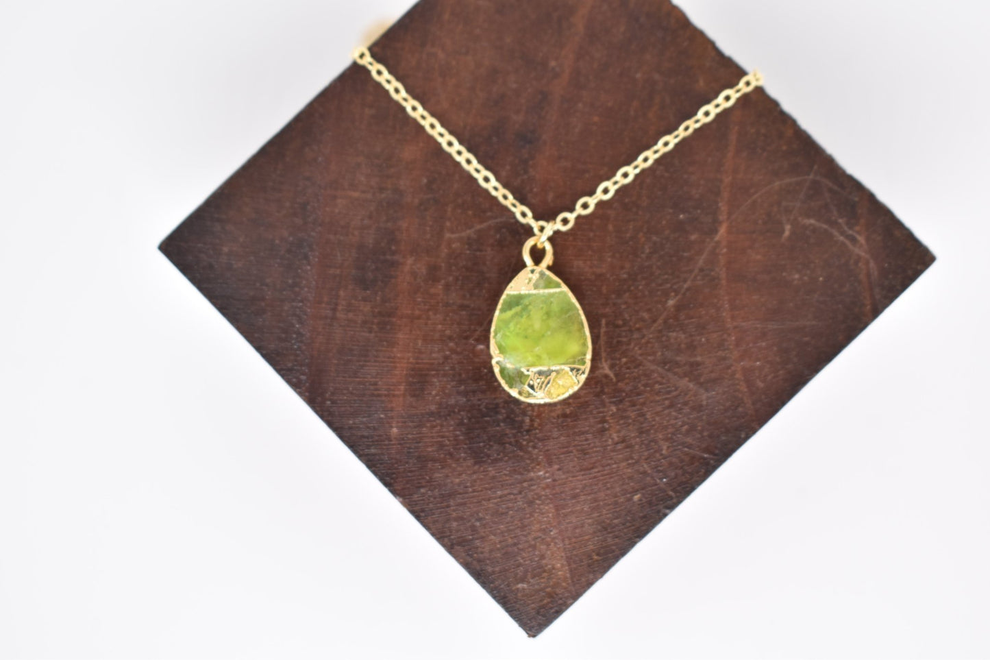Crackle and Gold Necklaces: available in a variety of colours - Violet Elizabeth - Jewellery
