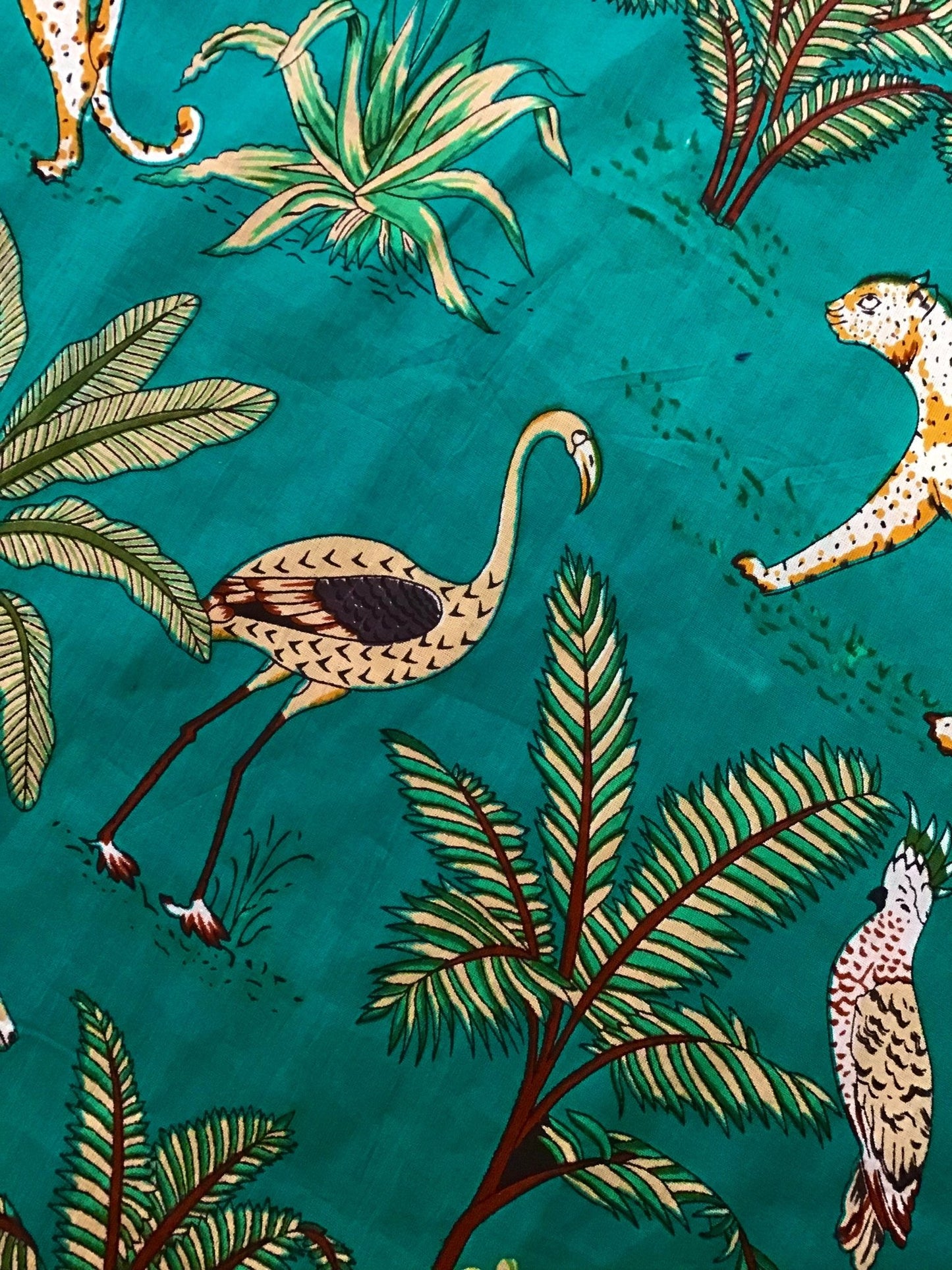 Day at the Zoo Screen Printed Fabric 100% Cotton - Violet Elizabeth - Haberdashery