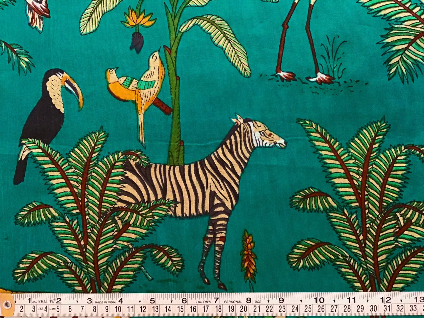 Day at the Zoo Screen Printed Fabric 100% Cotton - Violet Elizabeth - Haberdashery