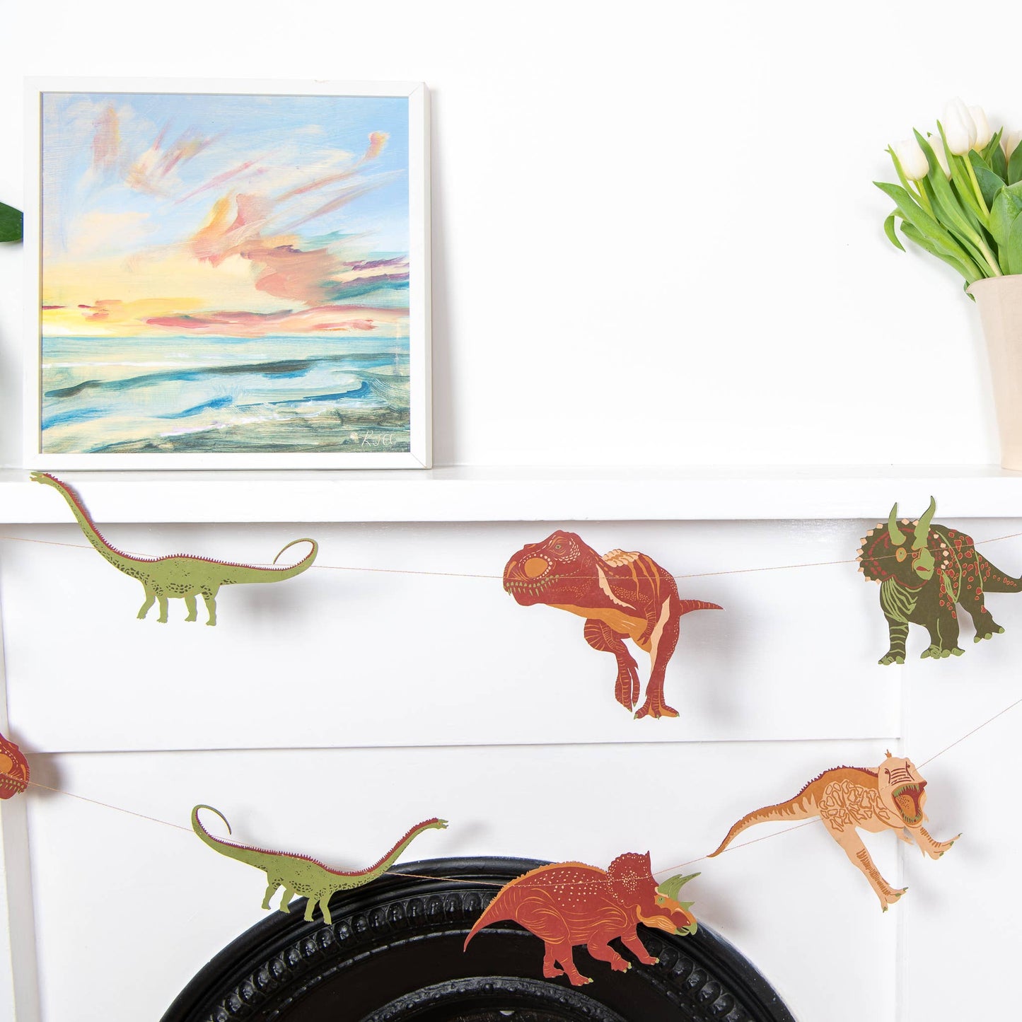 Dinosaurs Sewn Garland (Original) - Violet Elizabeth - Decor