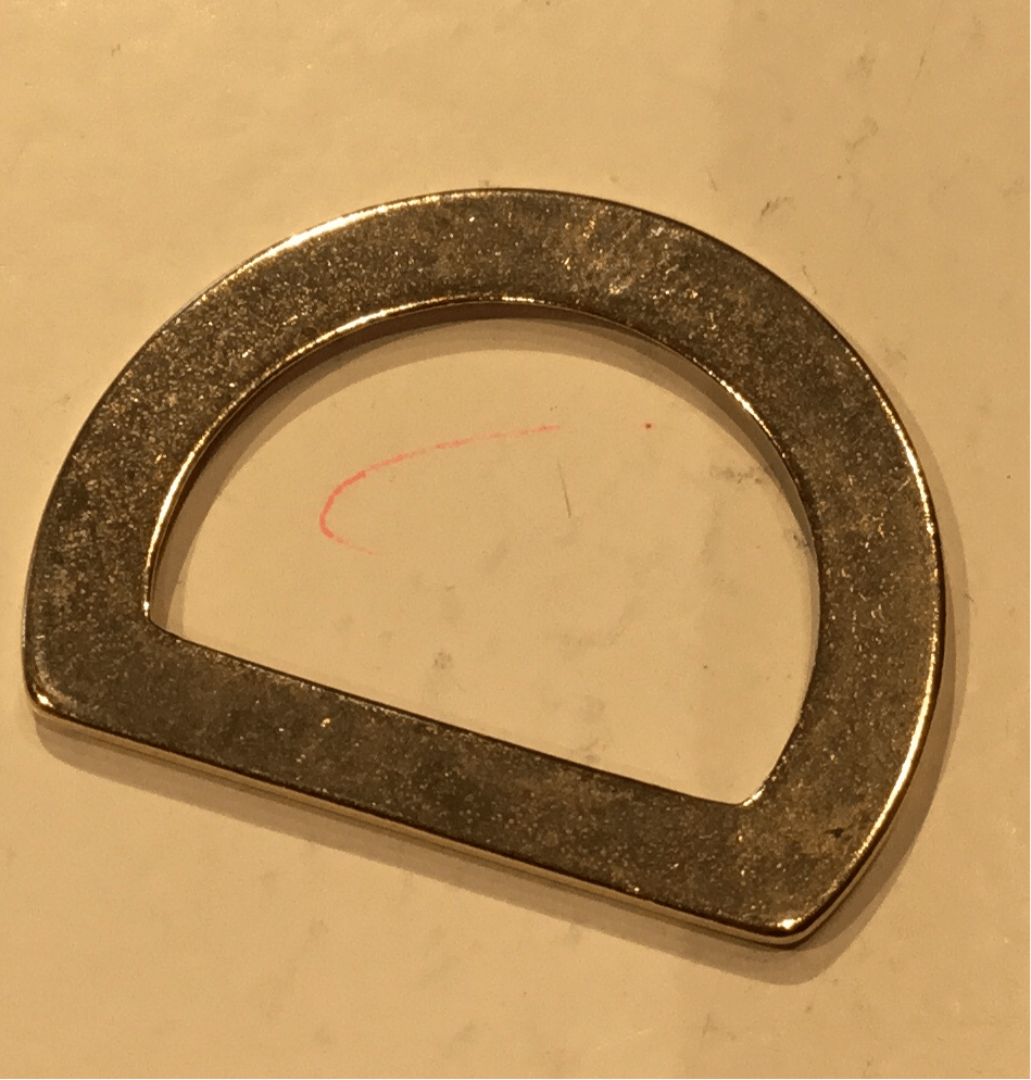 Flat 20mm D ring - Violet Elizabeth - Haberdashery