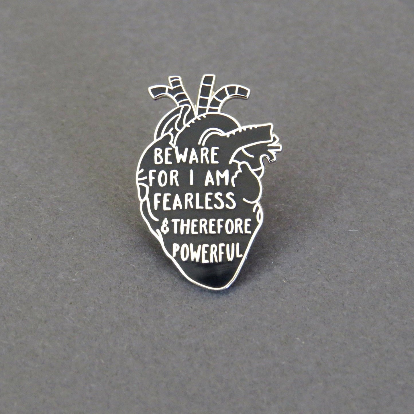Frankenstein Anatomical Heart Pin Badge - Gothic Collection - Violet Elizabeth - Badge