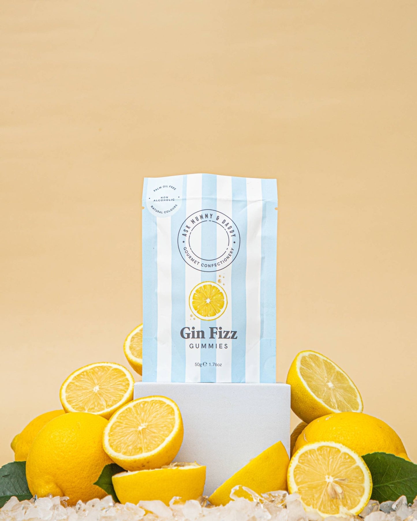 Gin Fizz Gummies 50g Pouch - Violet Elizabeth -
