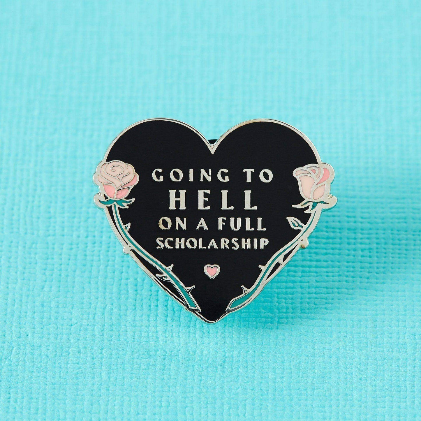Going to Hell on a Full Scholarship Enamel Pin - Violet Elizabeth - Jewellery