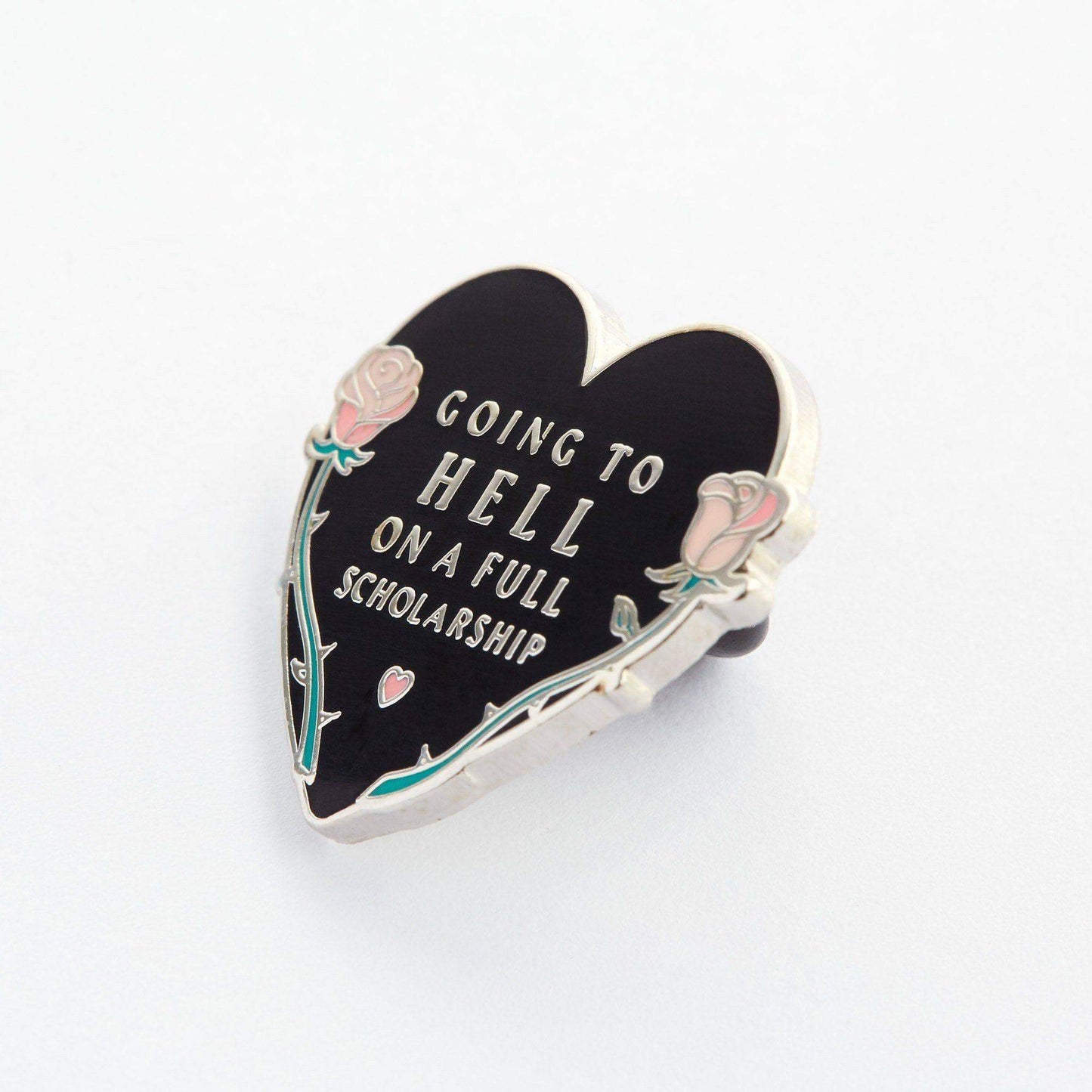Going to Hell on a Full Scholarship Enamel Pin - Violet Elizabeth - Jewellery