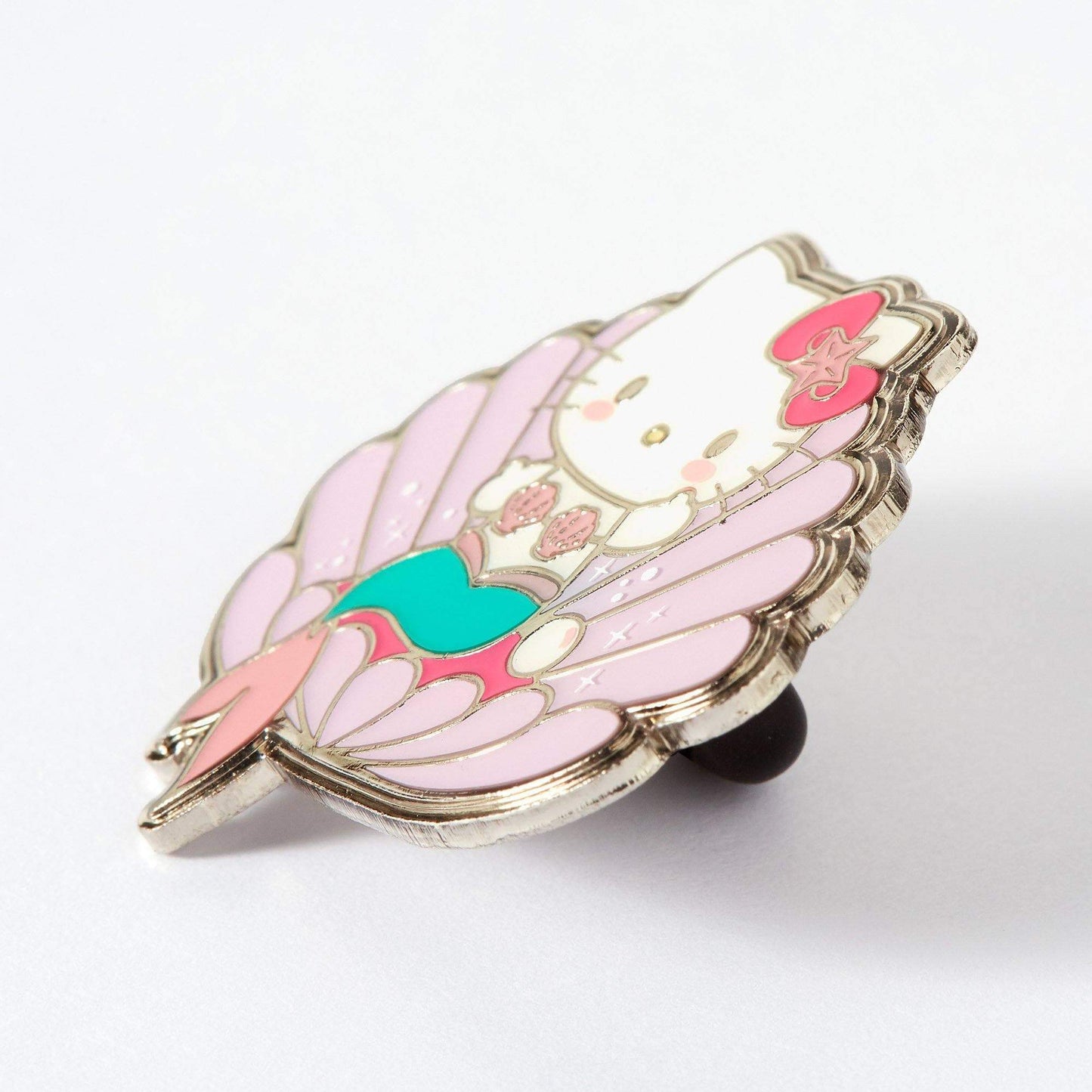 Hello Kitty Mermaid Clam Enamel Pin - Violet Elizabeth - Jewellery