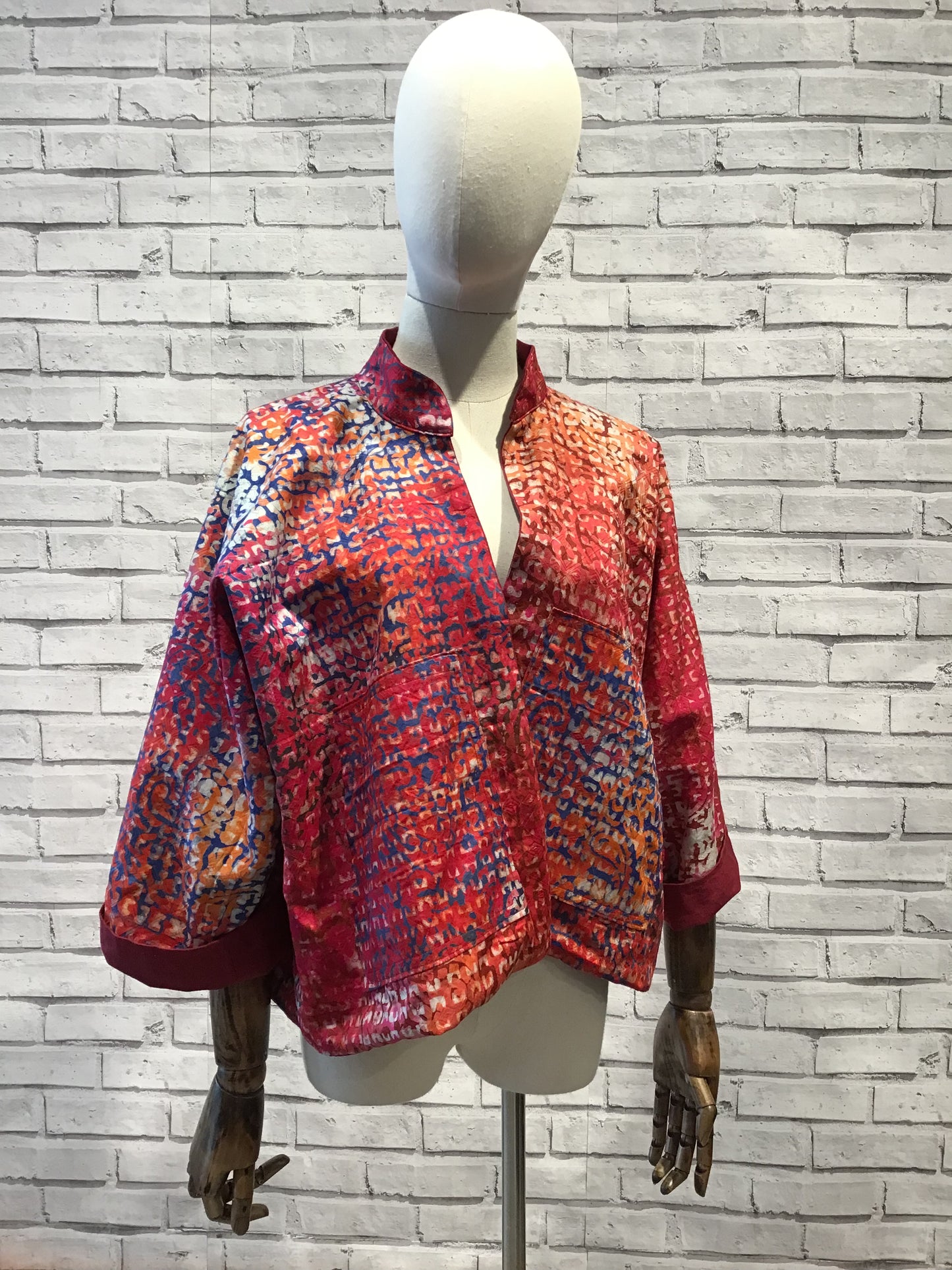 Crimson King of Linen Jacket - Violet Elizabeth