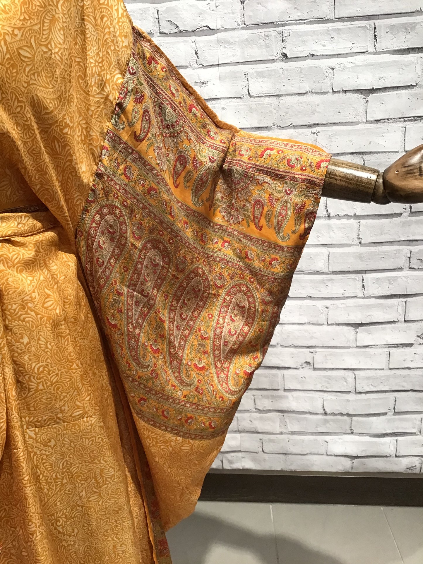 The silk Golden Temple Kimono - Violet Elizabeth