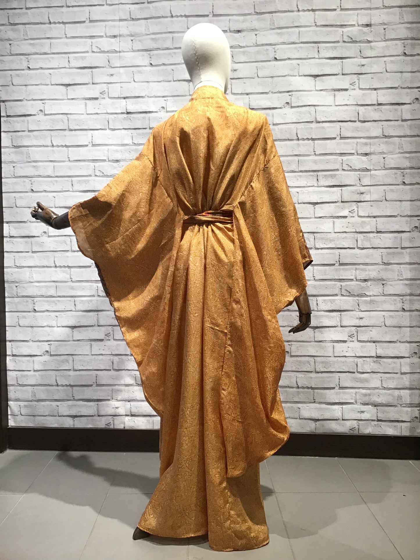 The silk Golden Temple Kimono - Violet Elizabeth
