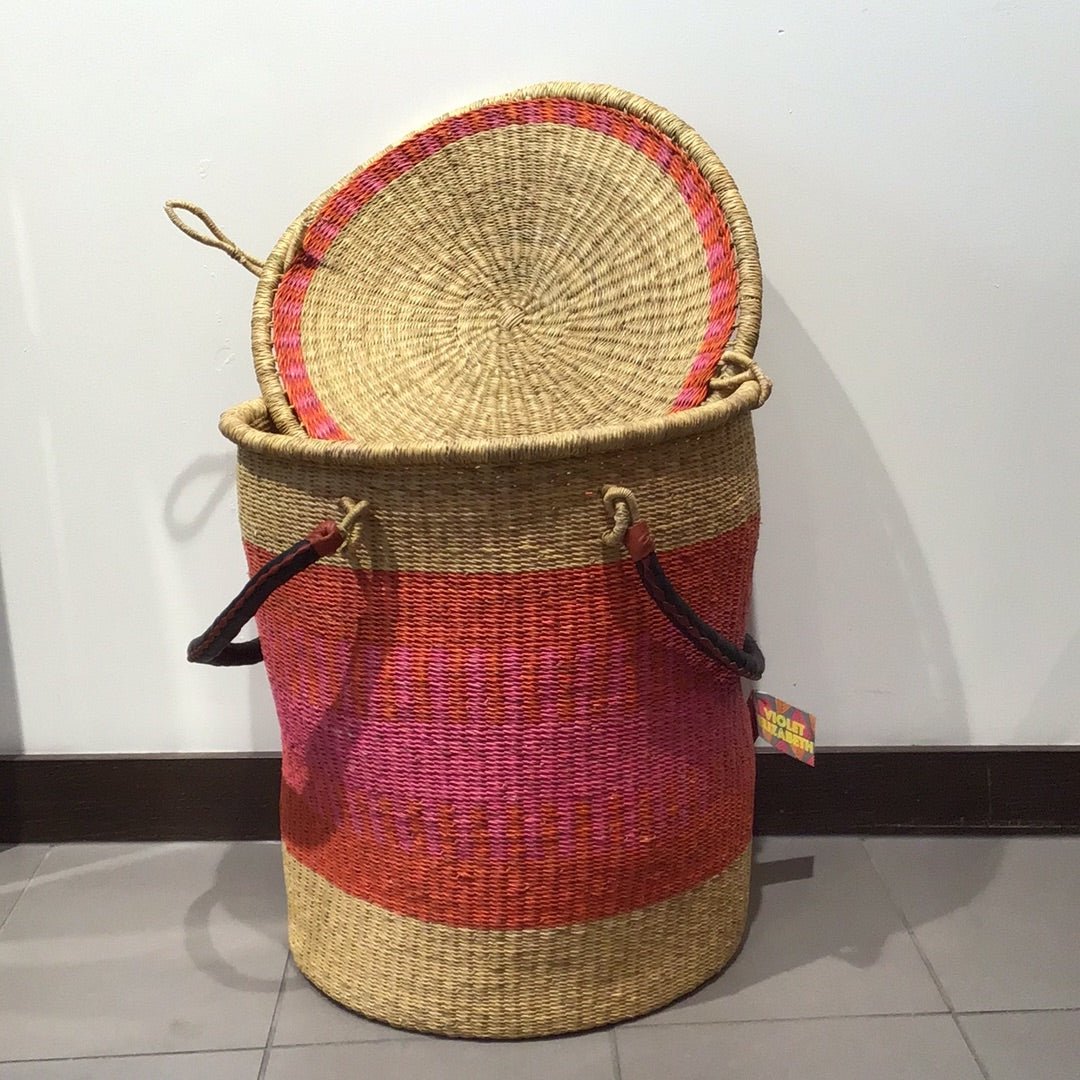 Laundry basket with lid - Violet Elizabeth - Baskets