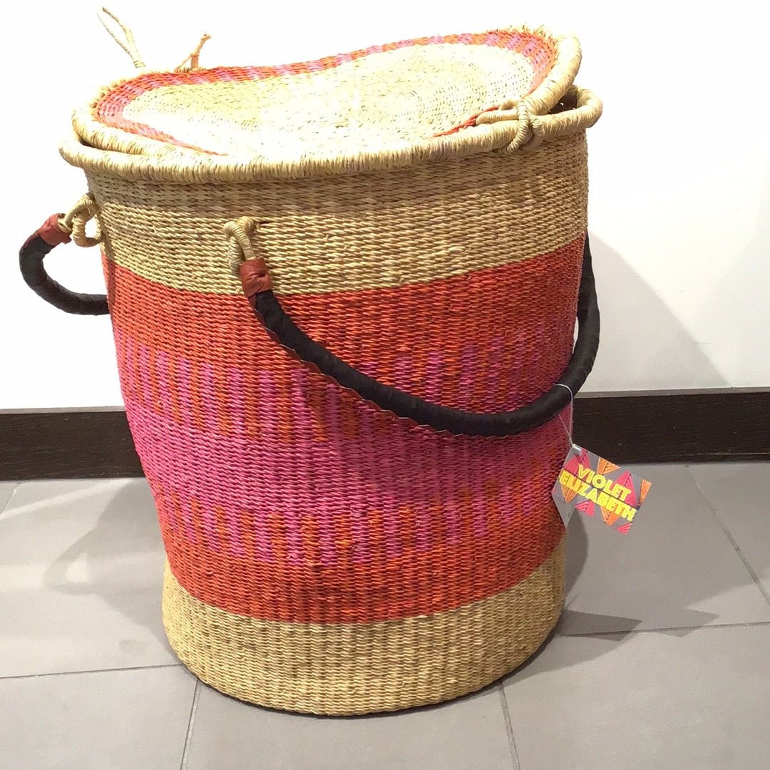 Laundry basket with lid - Violet Elizabeth - Baskets
