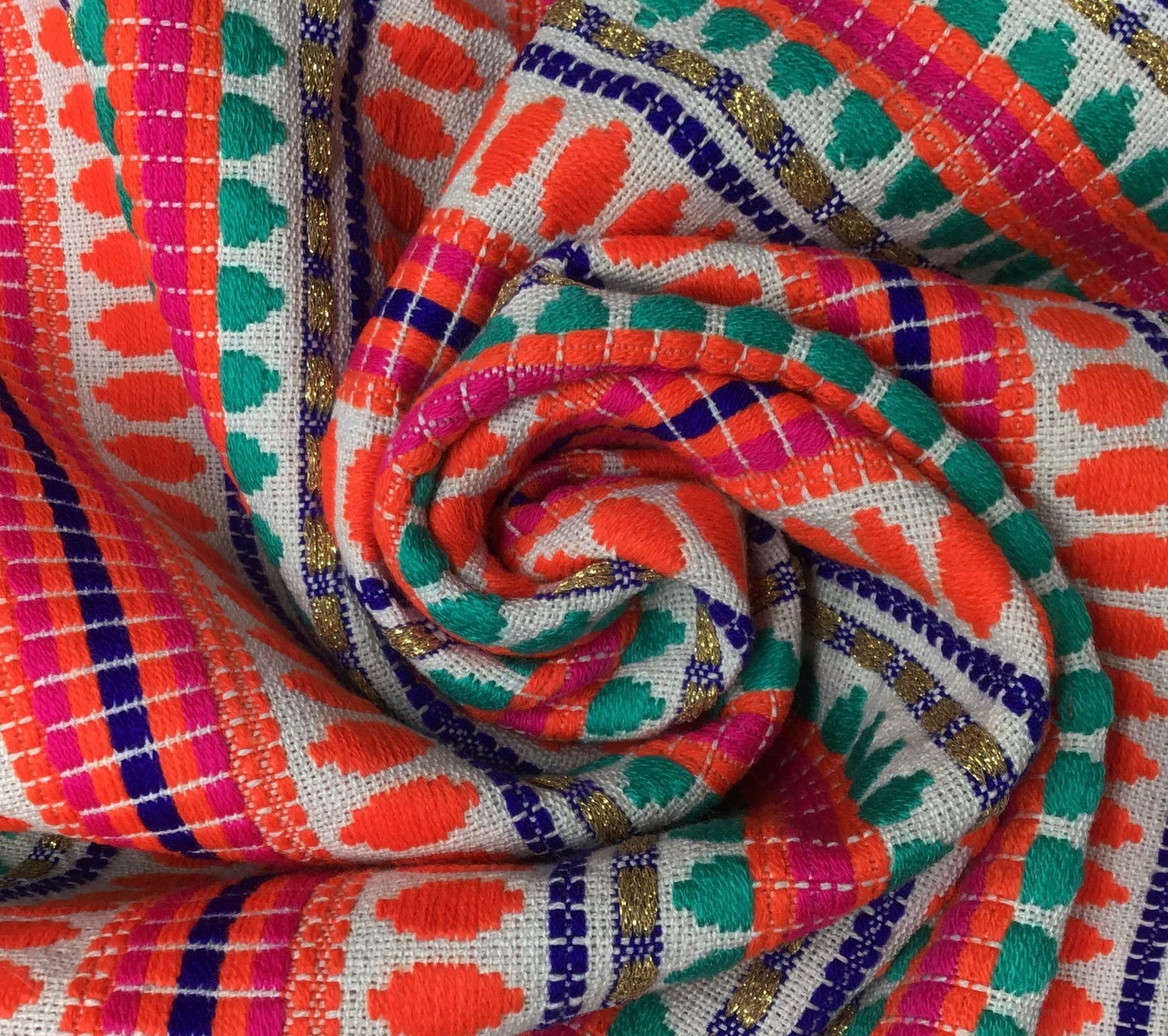 Marrakesh summer Handloom Fabric - Violet Elizabeth - Haberdashery