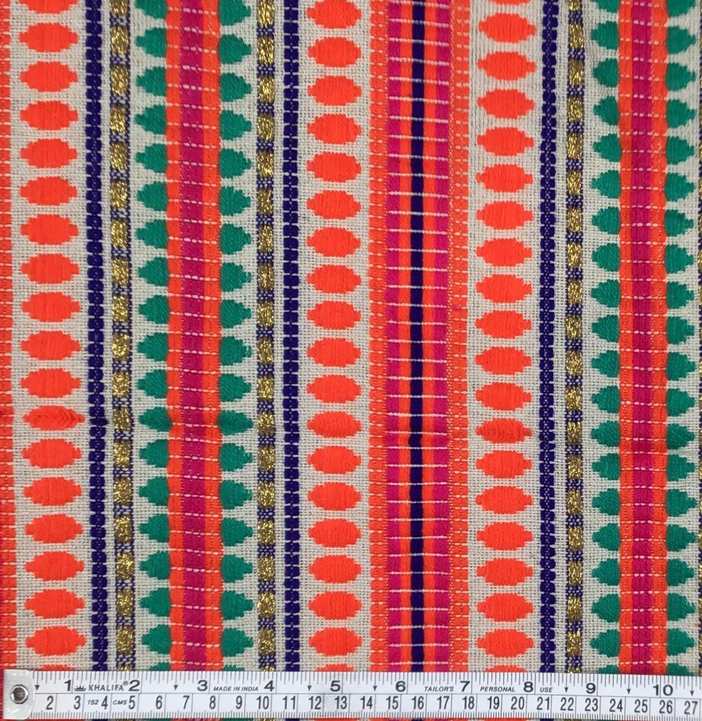 Marrakesh summer Handloom Fabric - Violet Elizabeth - Haberdashery