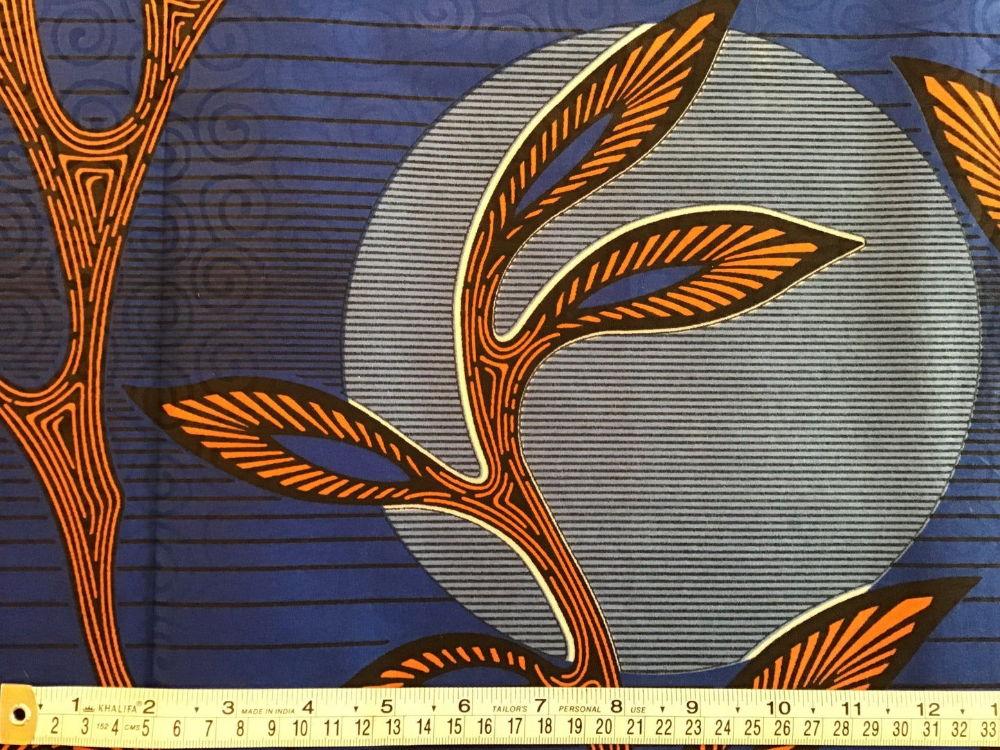midnight rubber Wax print fabric - Violet Elizabeth - Haberdashery