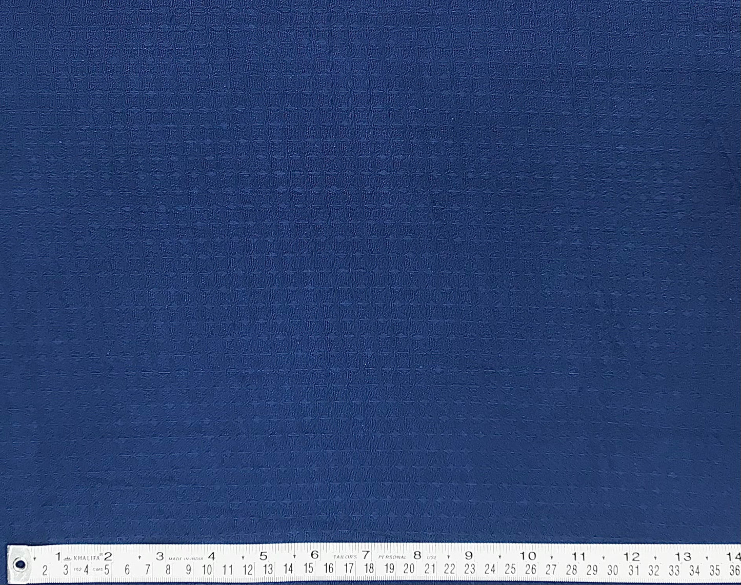 Parisian Blue Waffle hand dyed Fabric 100% Cotton - Violet Elizabeth - Haberdashery